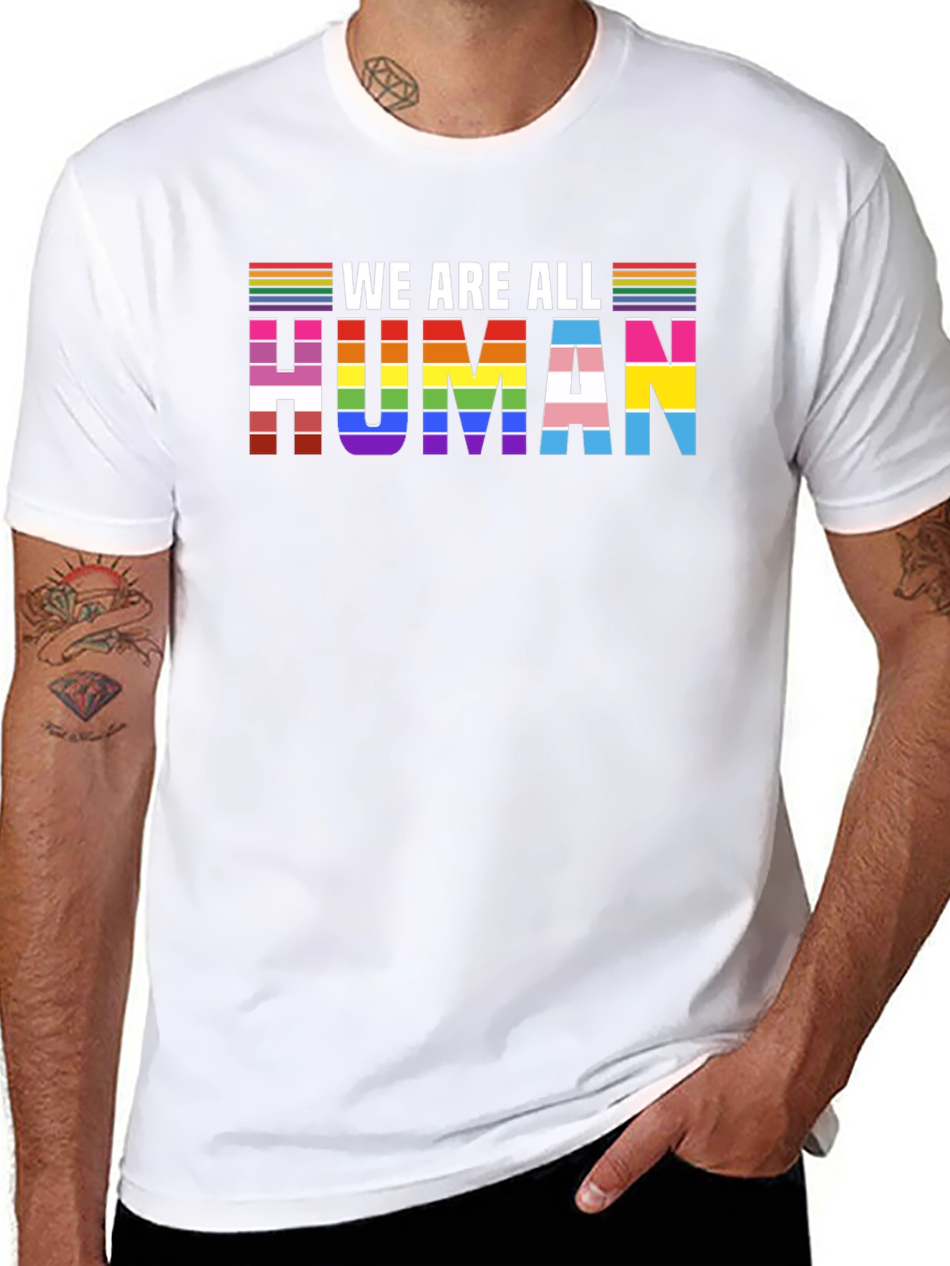 We Are All Human LGBT Pride T-Shirt
