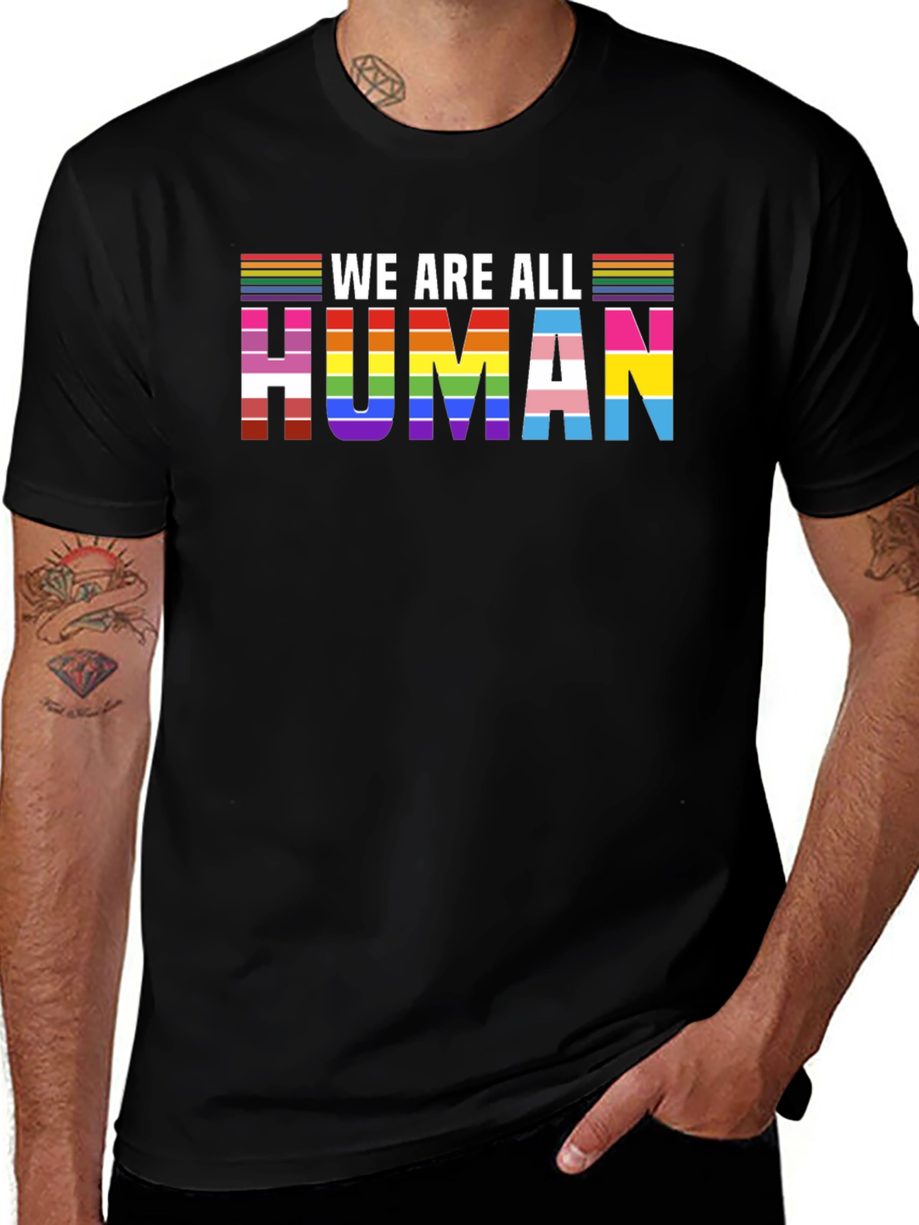 We Are All Human LGBT Pride T-Shirt