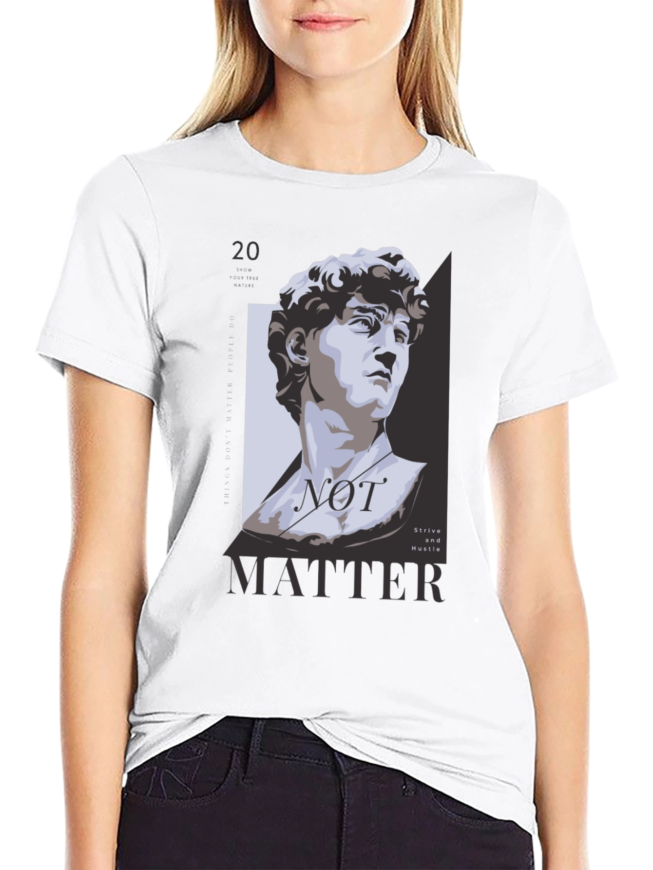 David Statue Graphic Tee - Not Matter Black T-Shirt