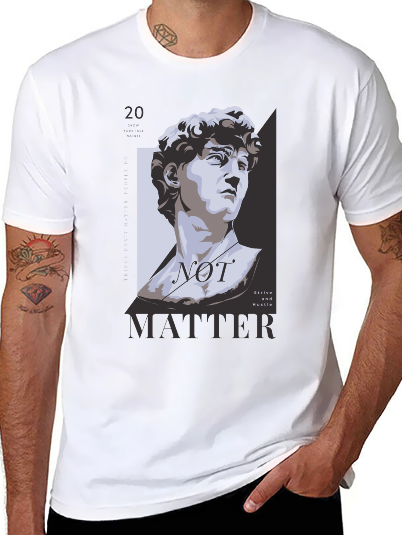 David Statue Graphic Tee - Not Matter Black T-Shirt