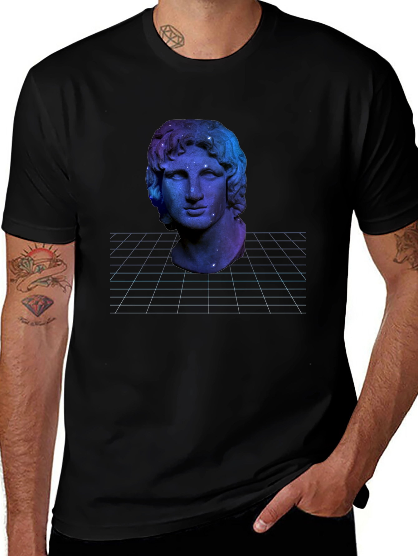 Nebula Statue Graphic Tee