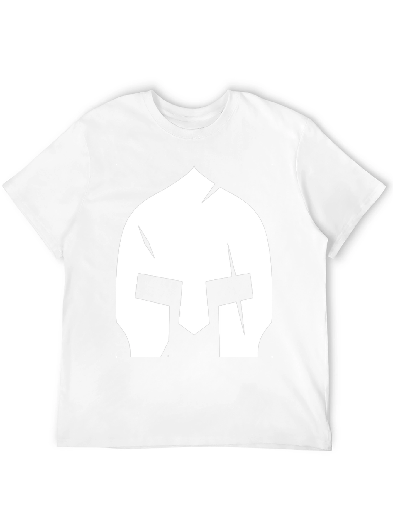 Spartan Helmet Graphic Tee - Black Cotton T-Shirt