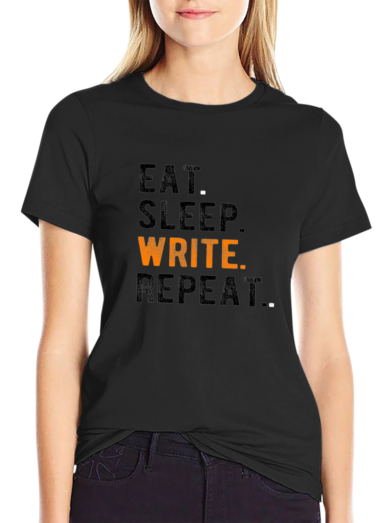 Eat Sleep Write Repeat Graphic T-Shirt