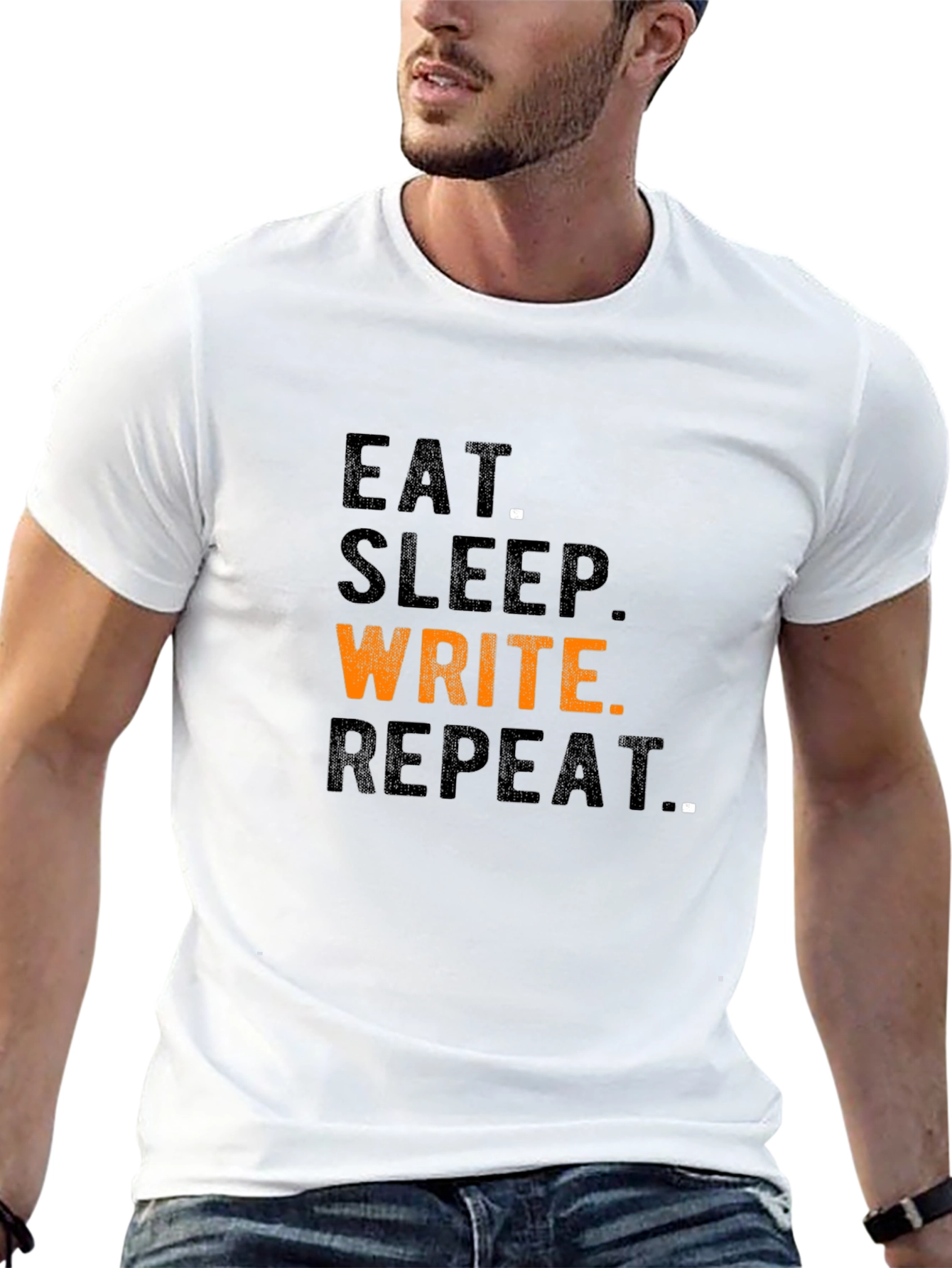 Eat Sleep Write Repeat Graphic T-Shirt