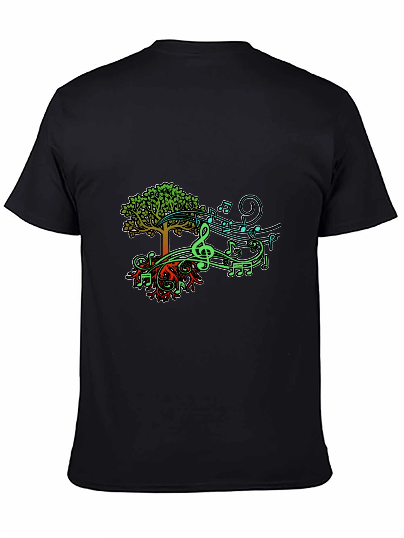 Musical Tree Graphic T-Shirt - Nature & Music