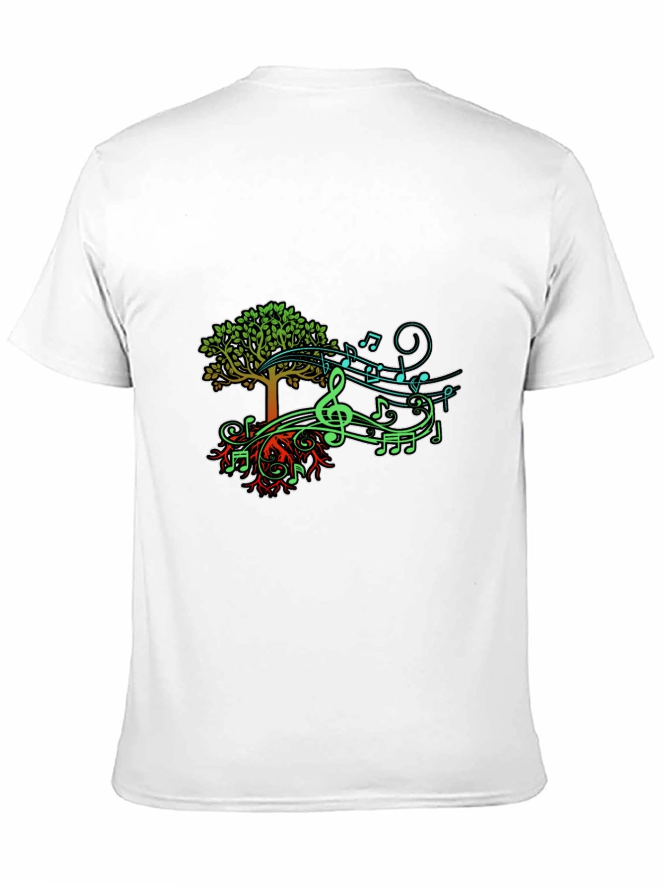 Musical Tree Graphic T-Shirt - Nature & Music