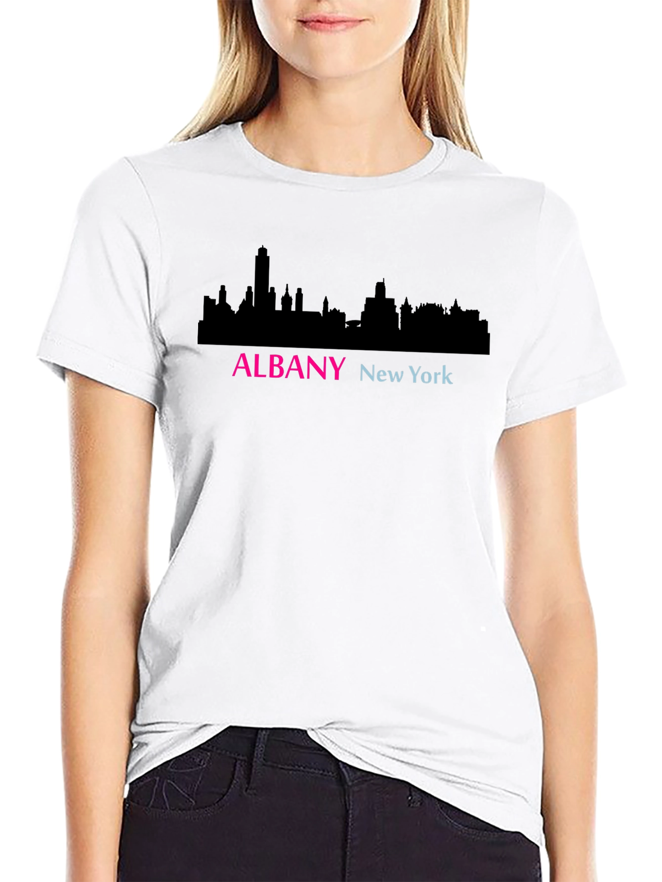 Albany New York Skyline Graphic T-Shirt