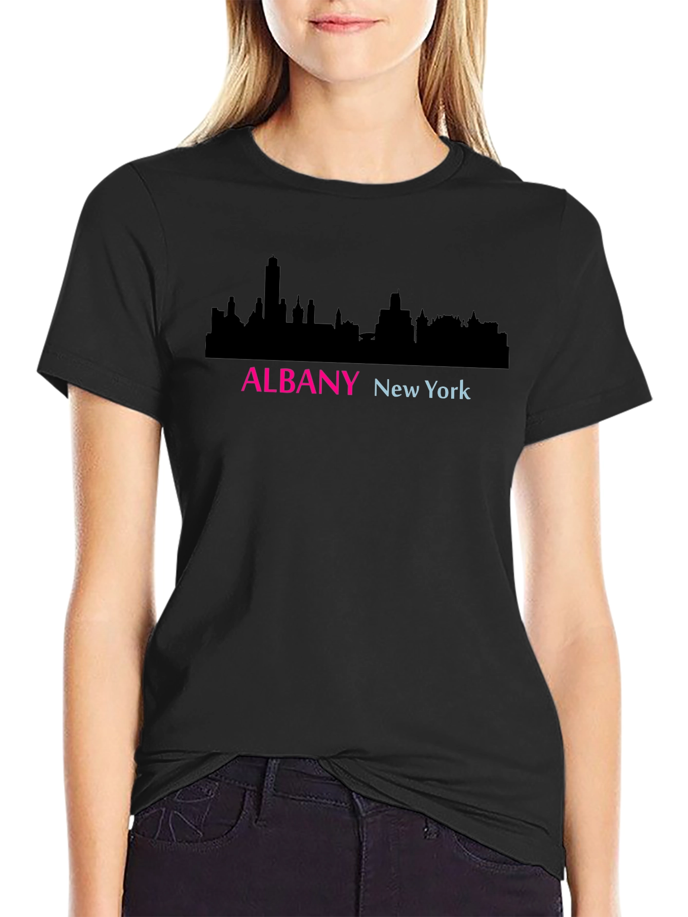 Albany New York Skyline Graphic T-Shirt