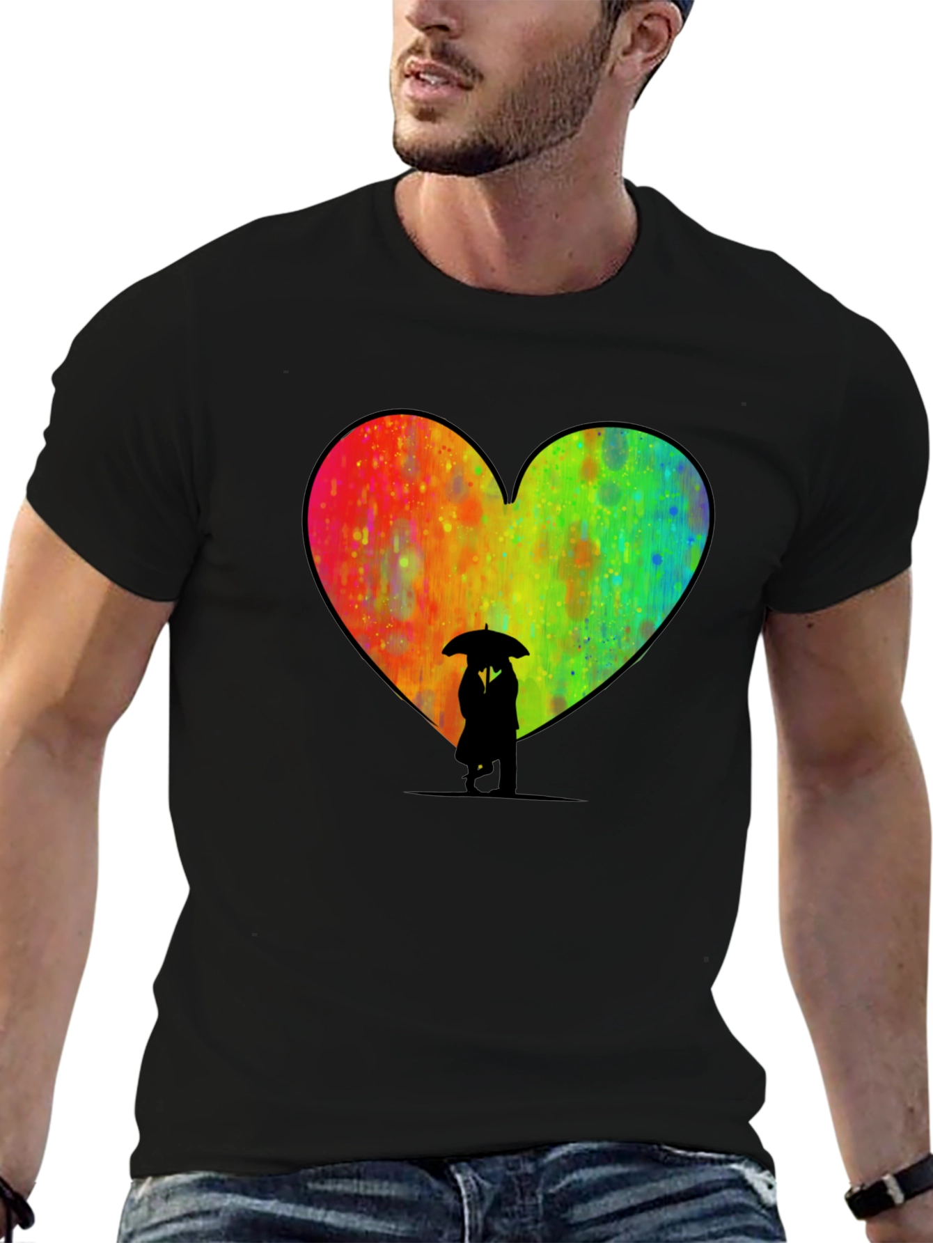 Heart Umbrella Graphic Tee