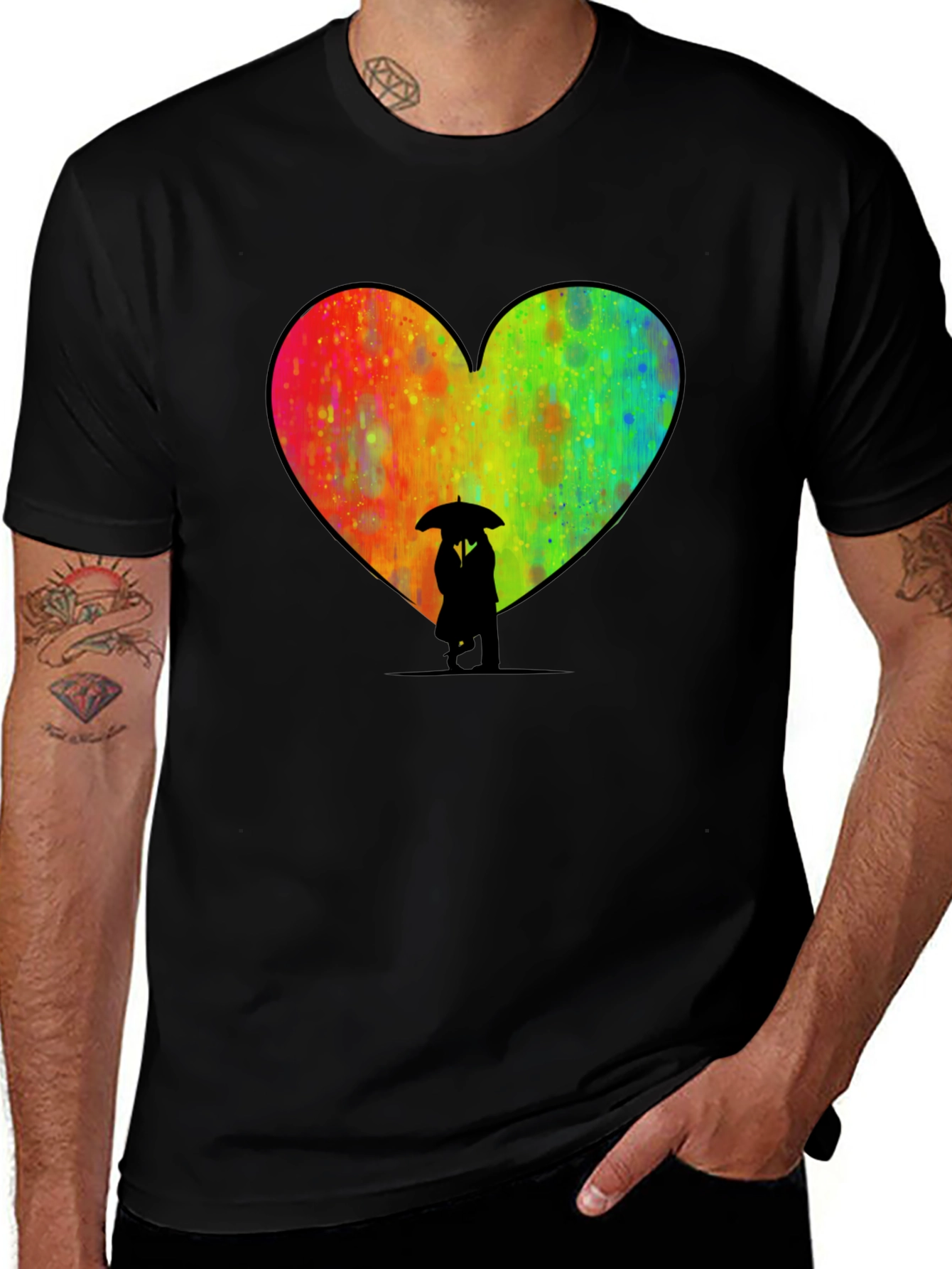 Heart Umbrella Graphic Tee