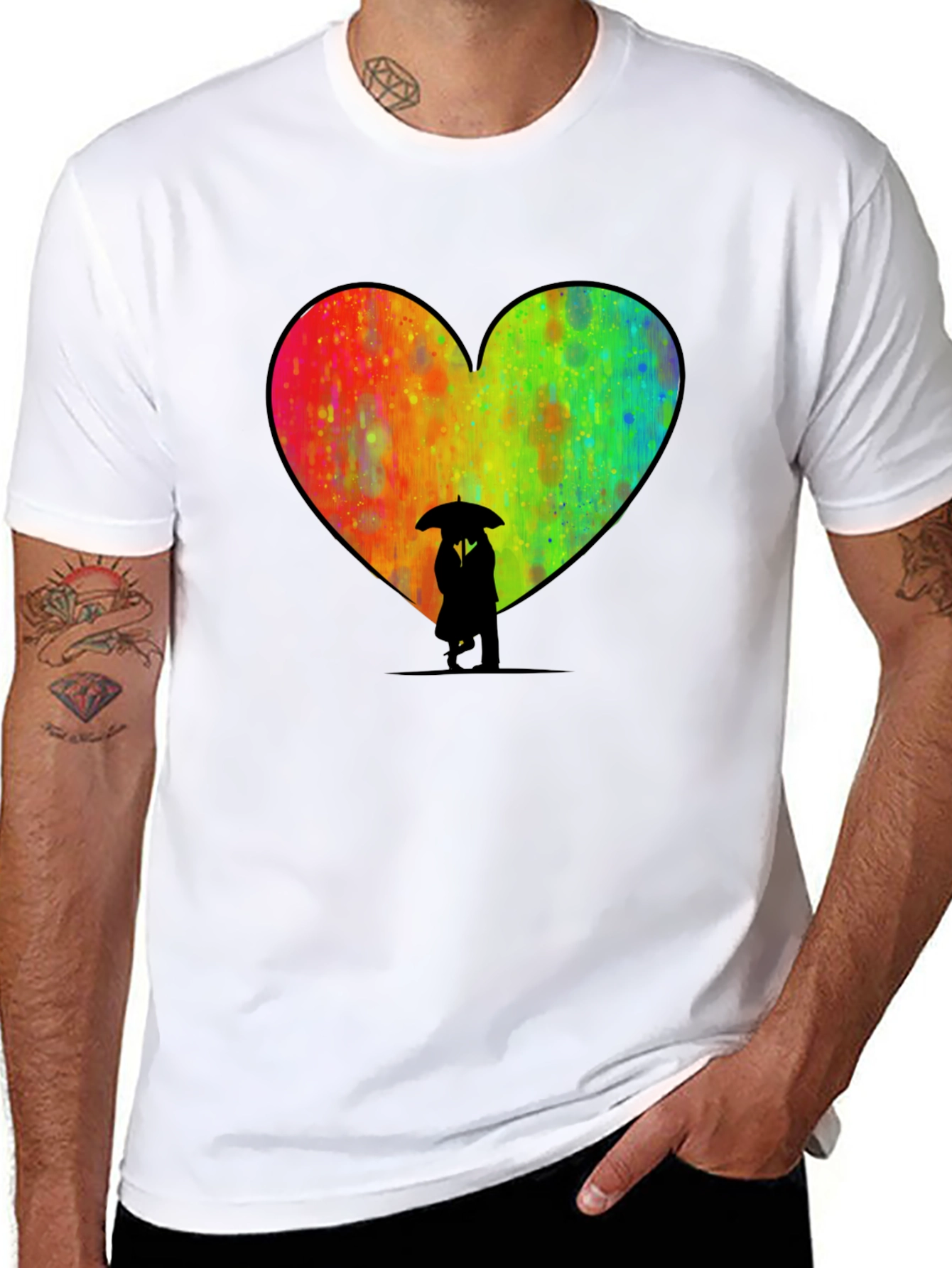 Heart Umbrella Graphic Tee