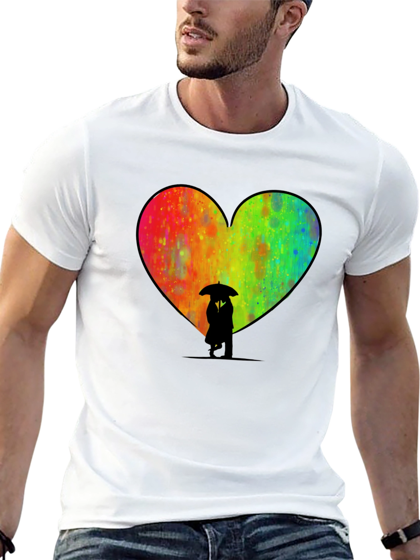 Heart Umbrella Graphic Tee