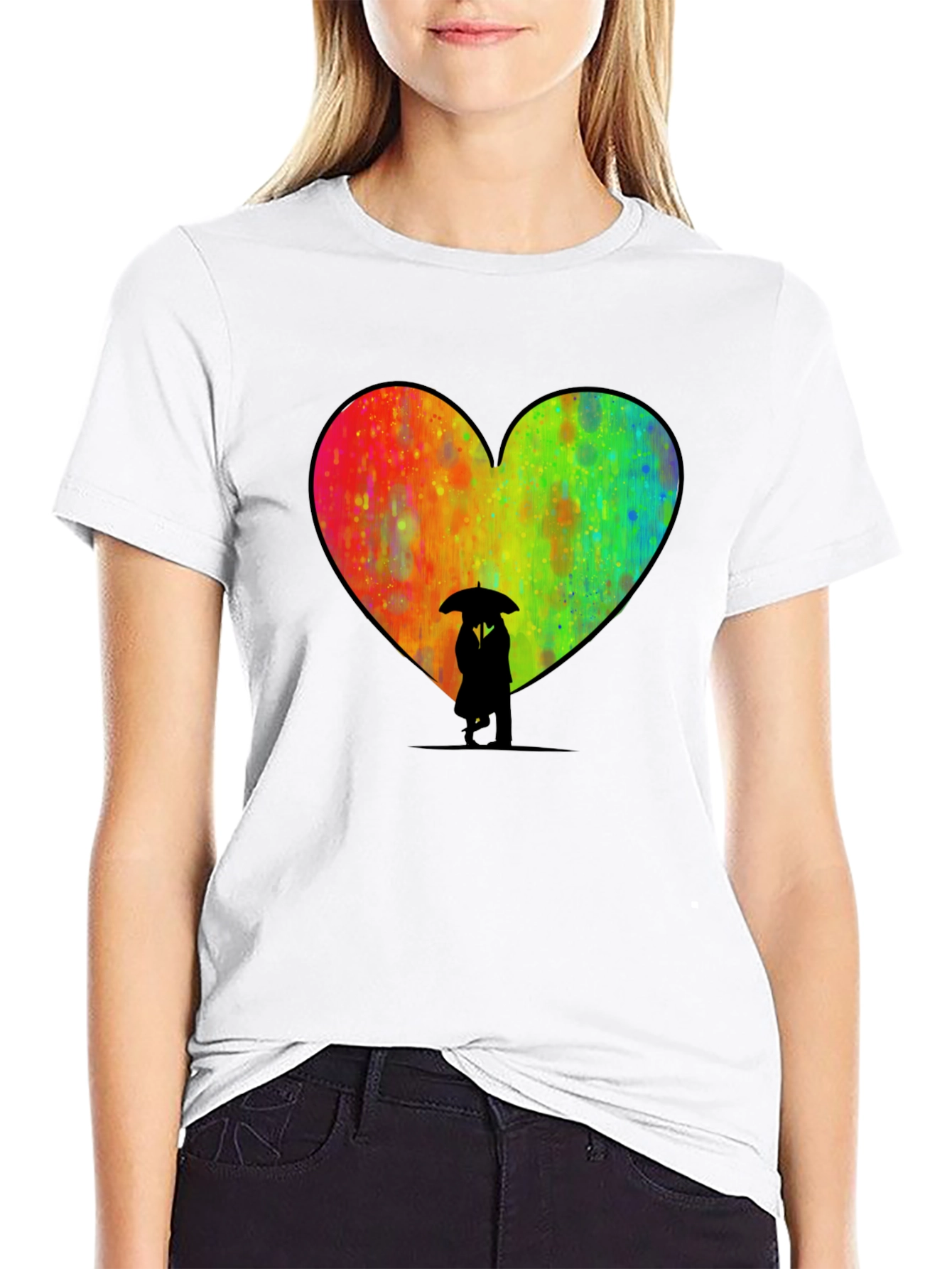 Heart Umbrella Graphic Tee