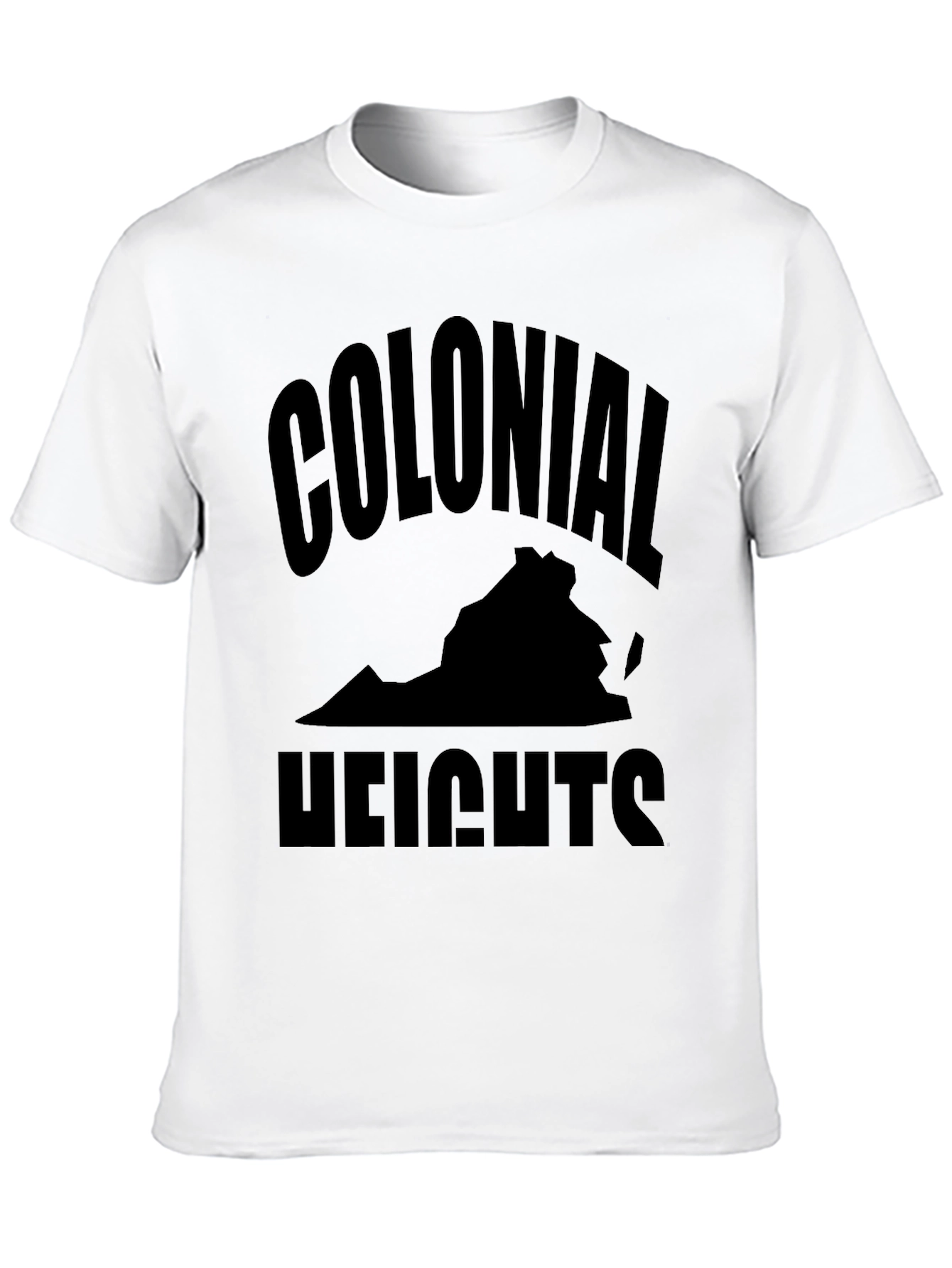 Colonial Heights Virginia Black Graphic T-Shirt