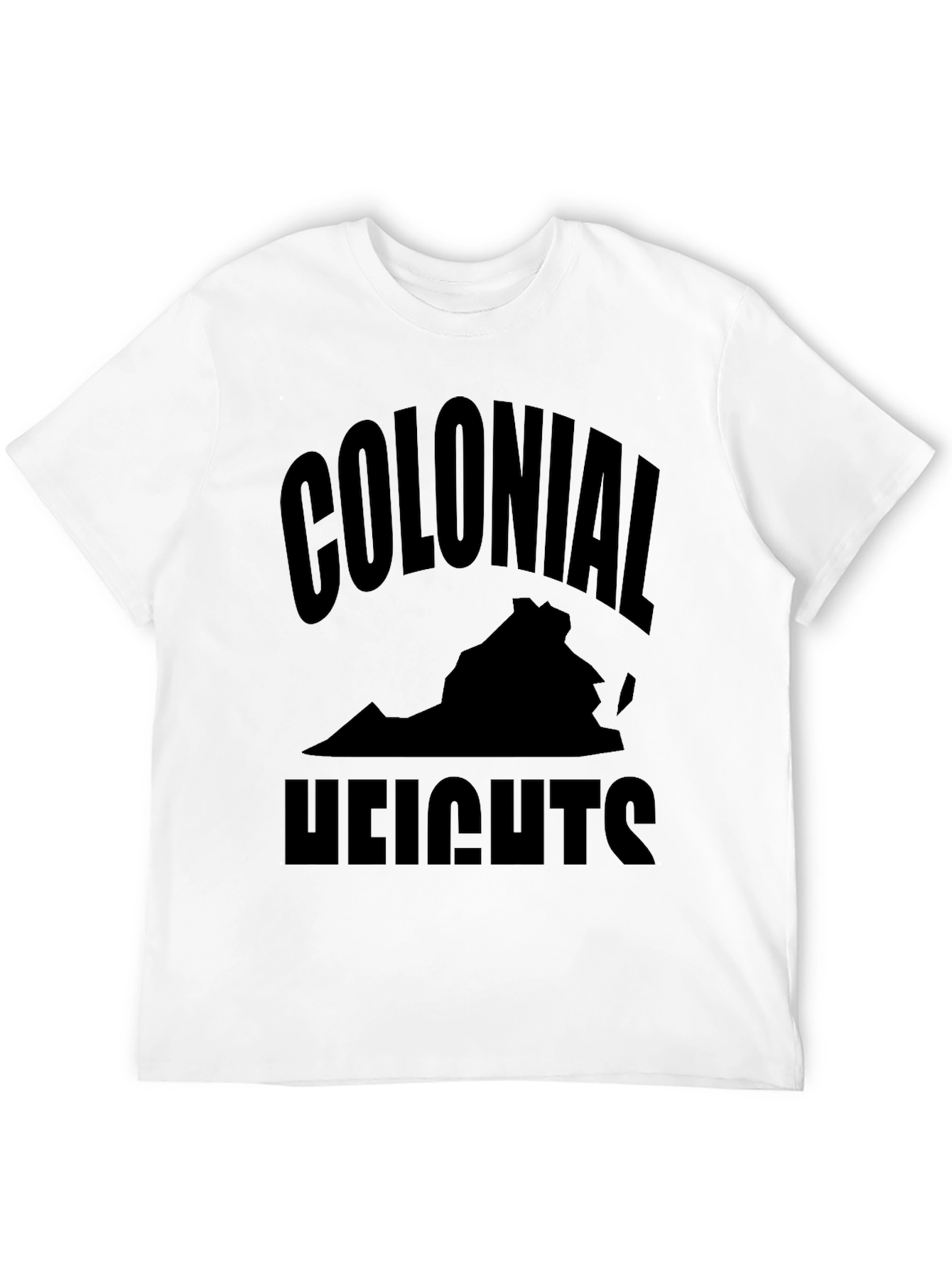 Colonial Heights Virginia Black Graphic T-Shirt