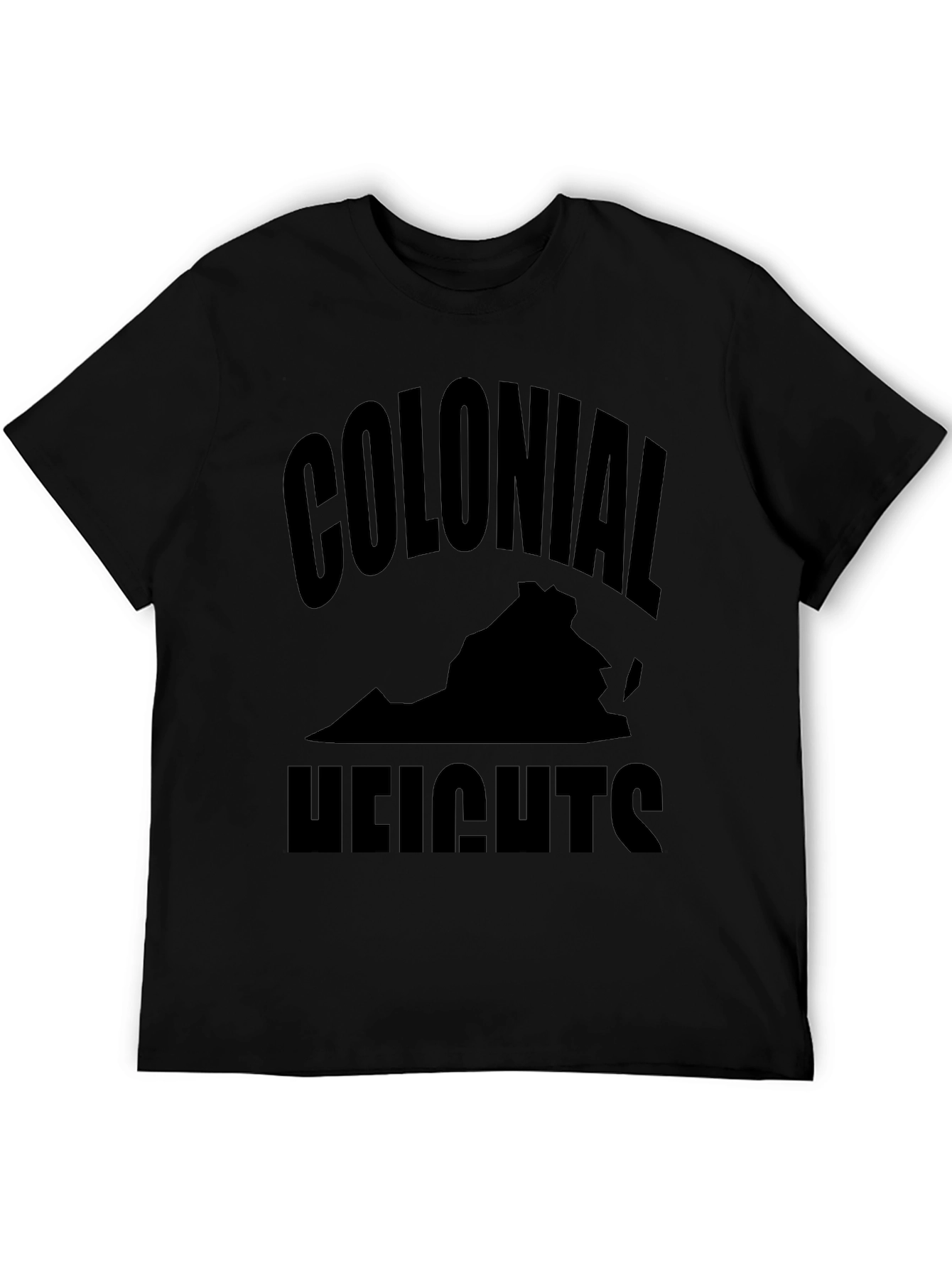 Colonial Heights Virginia Black Graphic T-Shirt