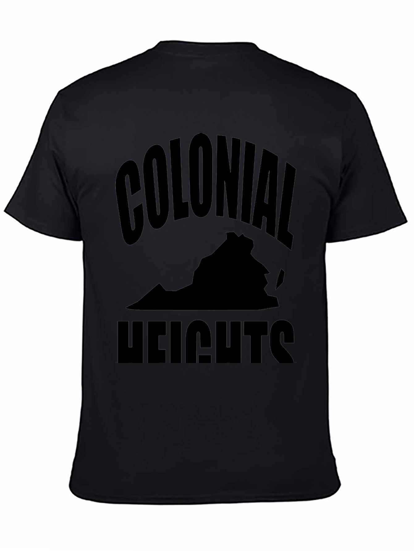Colonial Heights Virginia Black Graphic T-Shirt