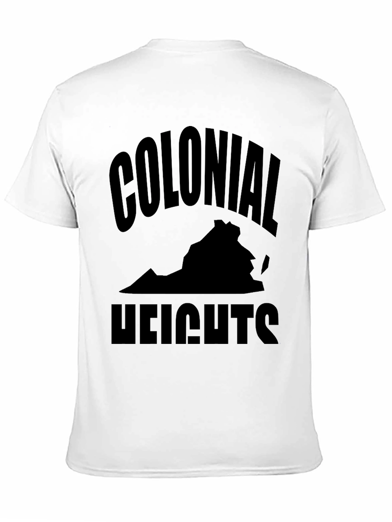 Colonial Heights Virginia Black Graphic T-Shirt