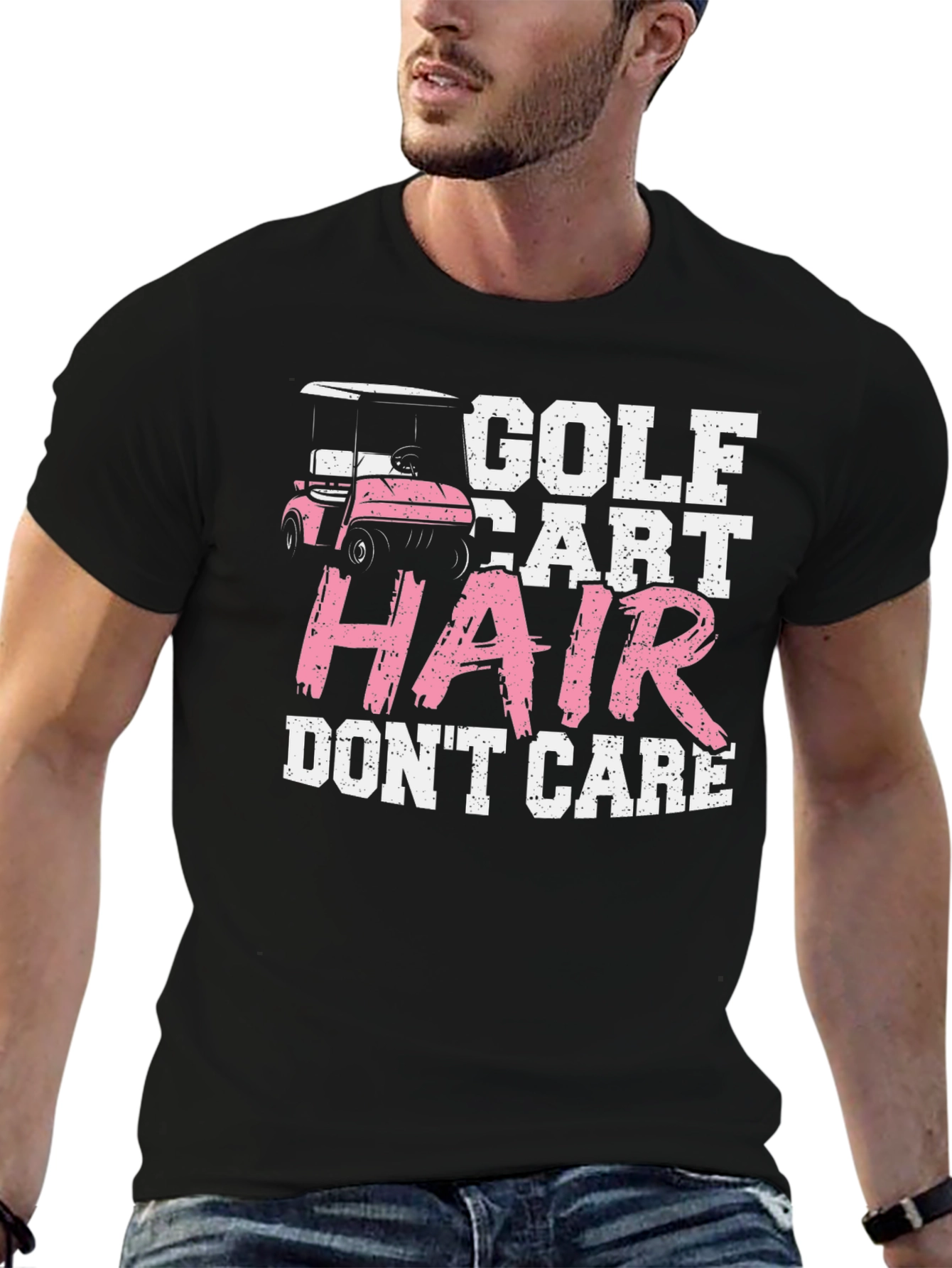 Golf Cart Hair Dont Care T-Shirt