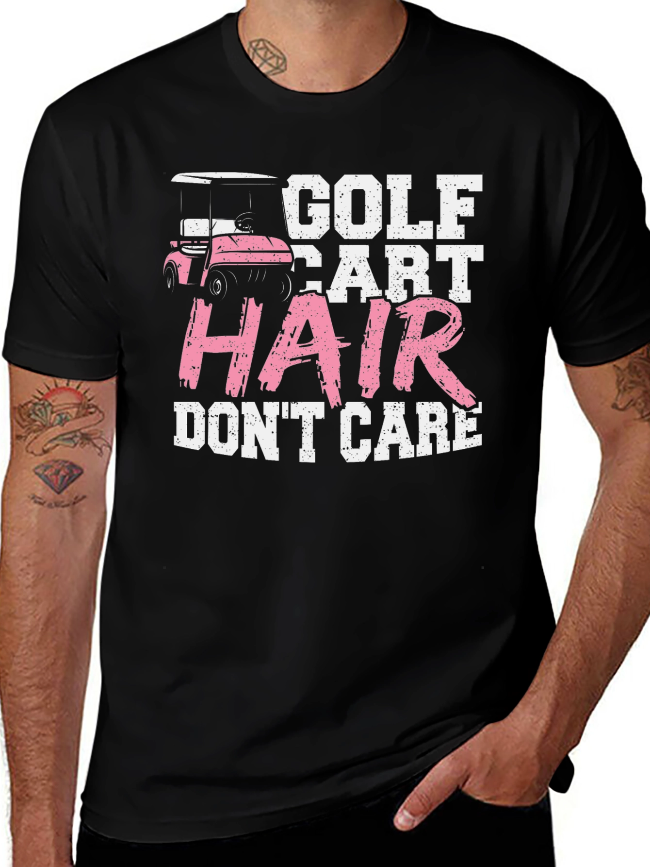 Golf Cart Hair Dont Care T-Shirt