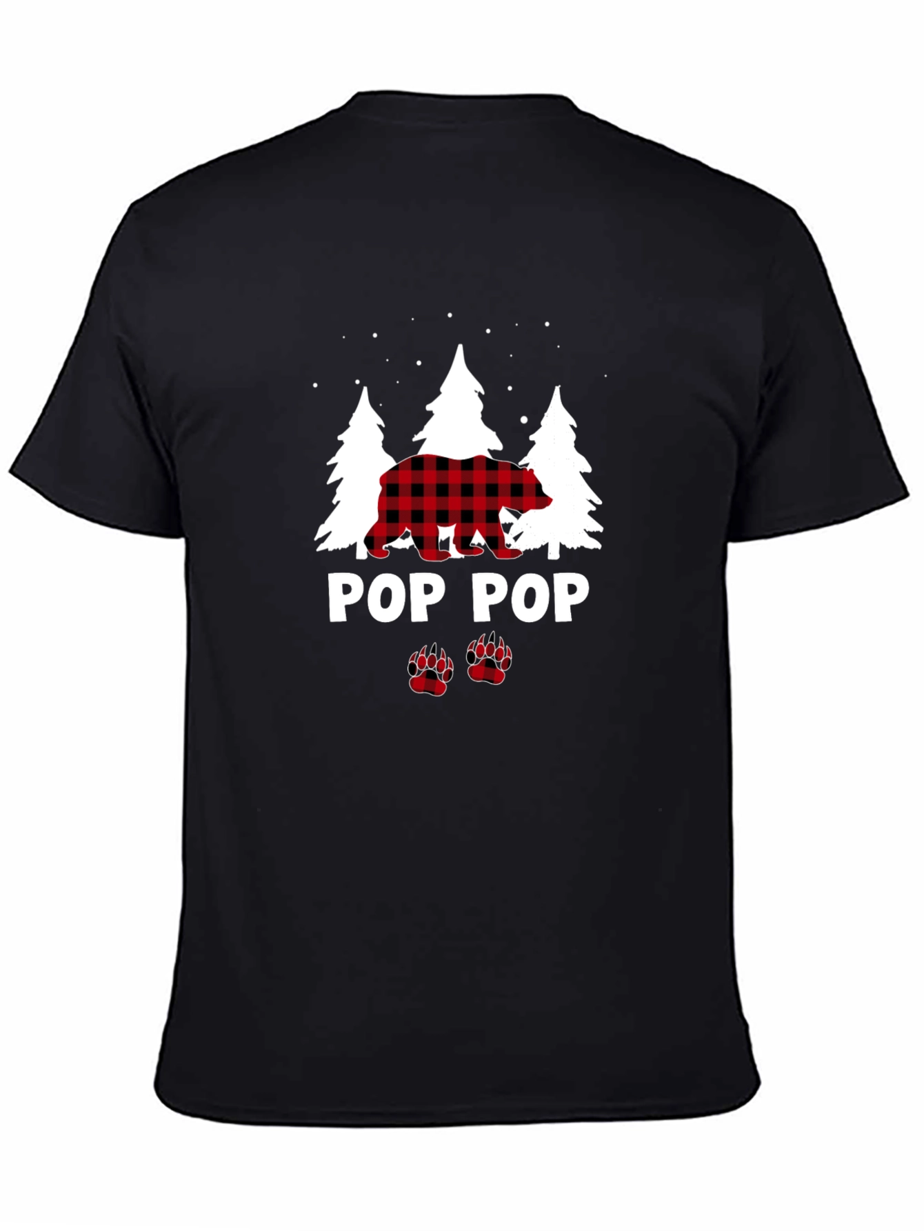 Pop Pop Bear Flannel T-Shirt