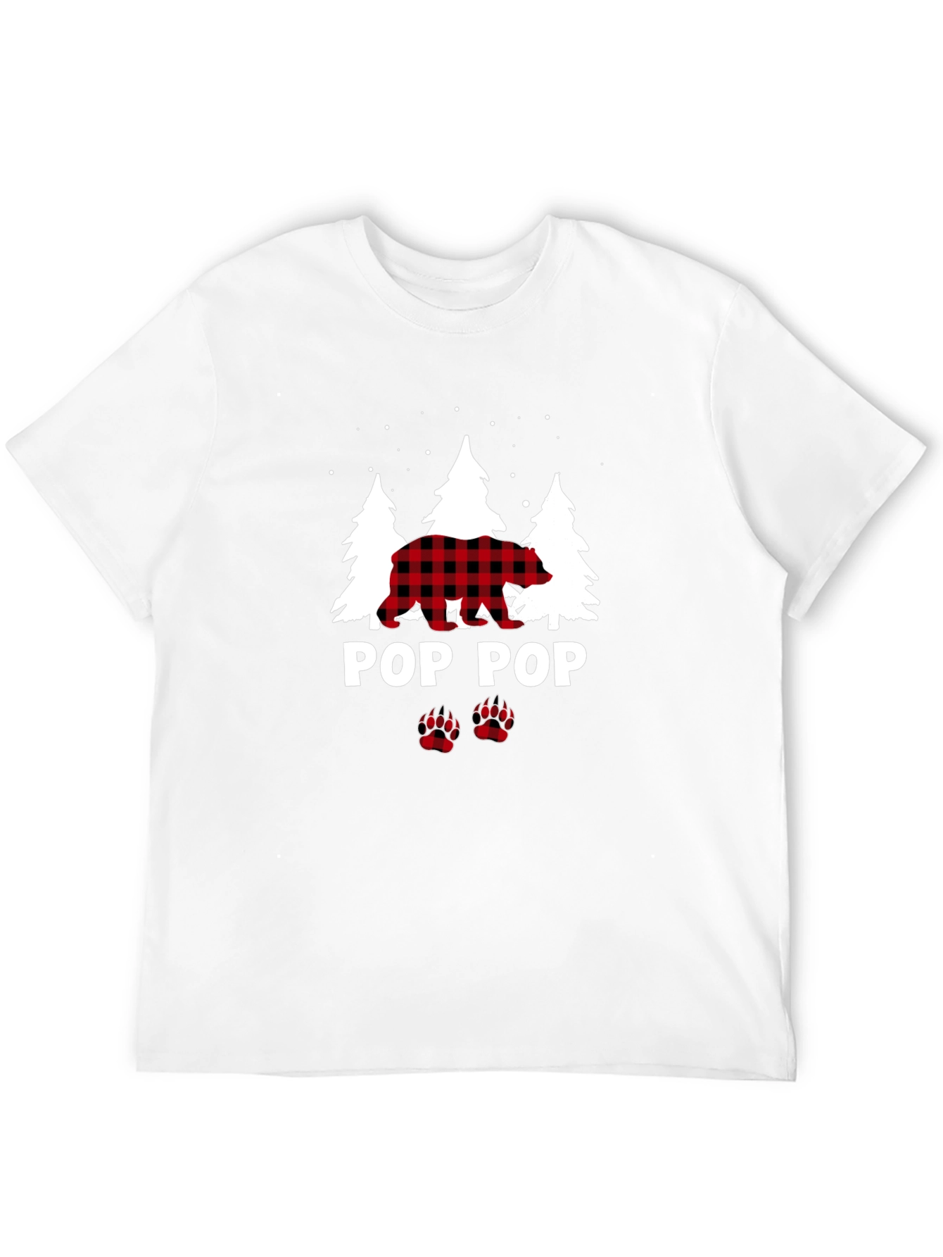 Pop Pop Bear Flannel T-Shirt