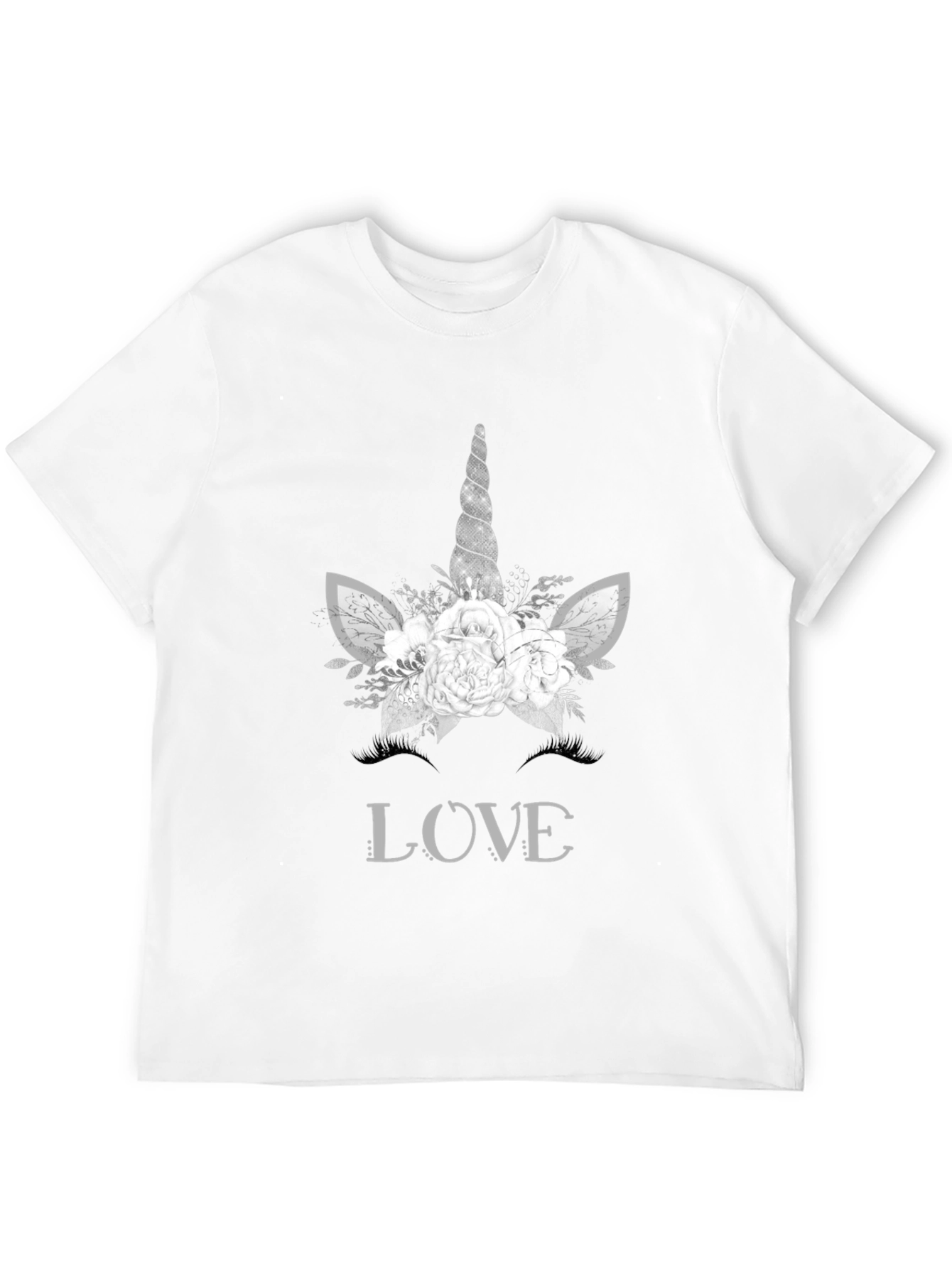 Unicorn Love Graphic Tee - Black