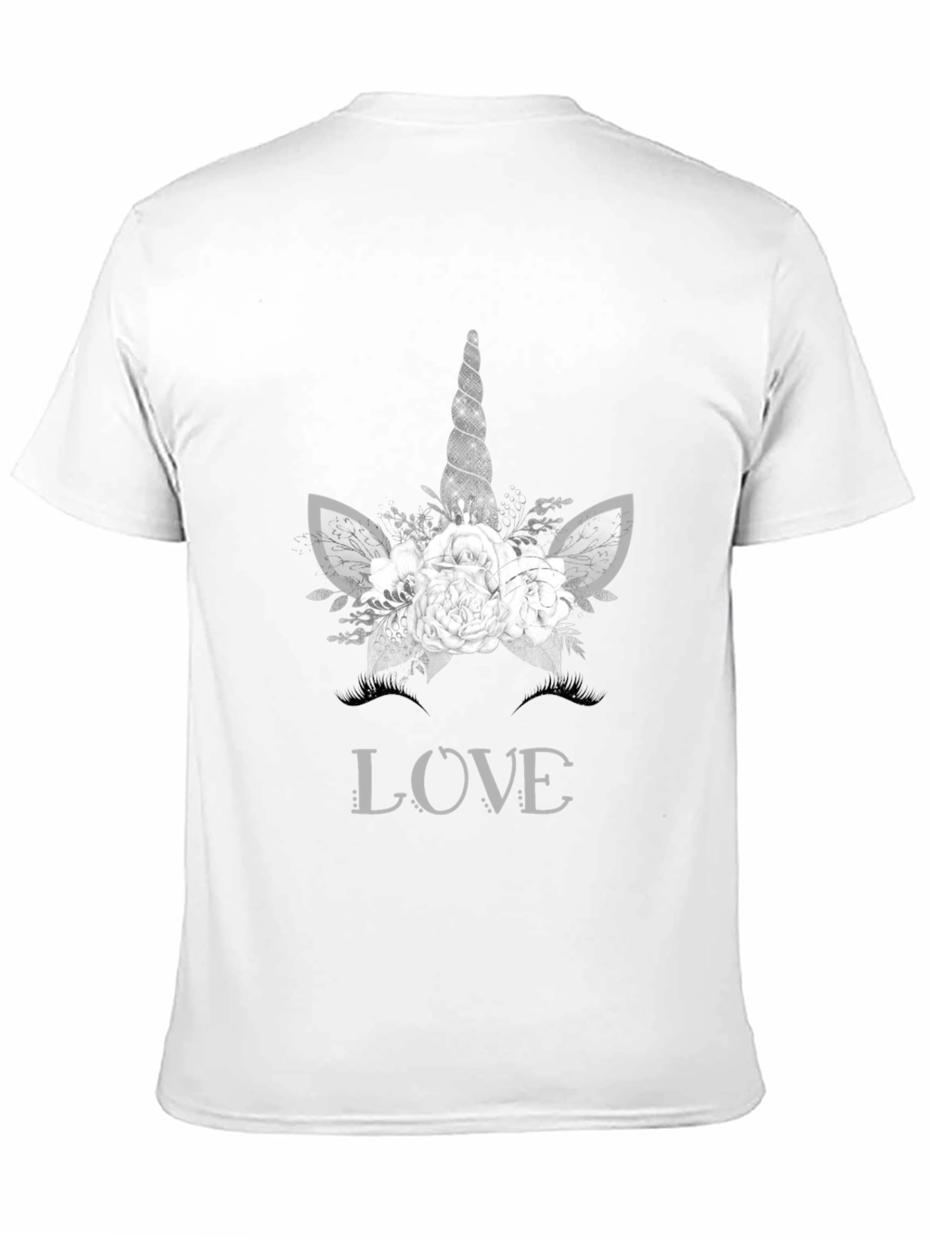 Unicorn Love Graphic Tee - Black