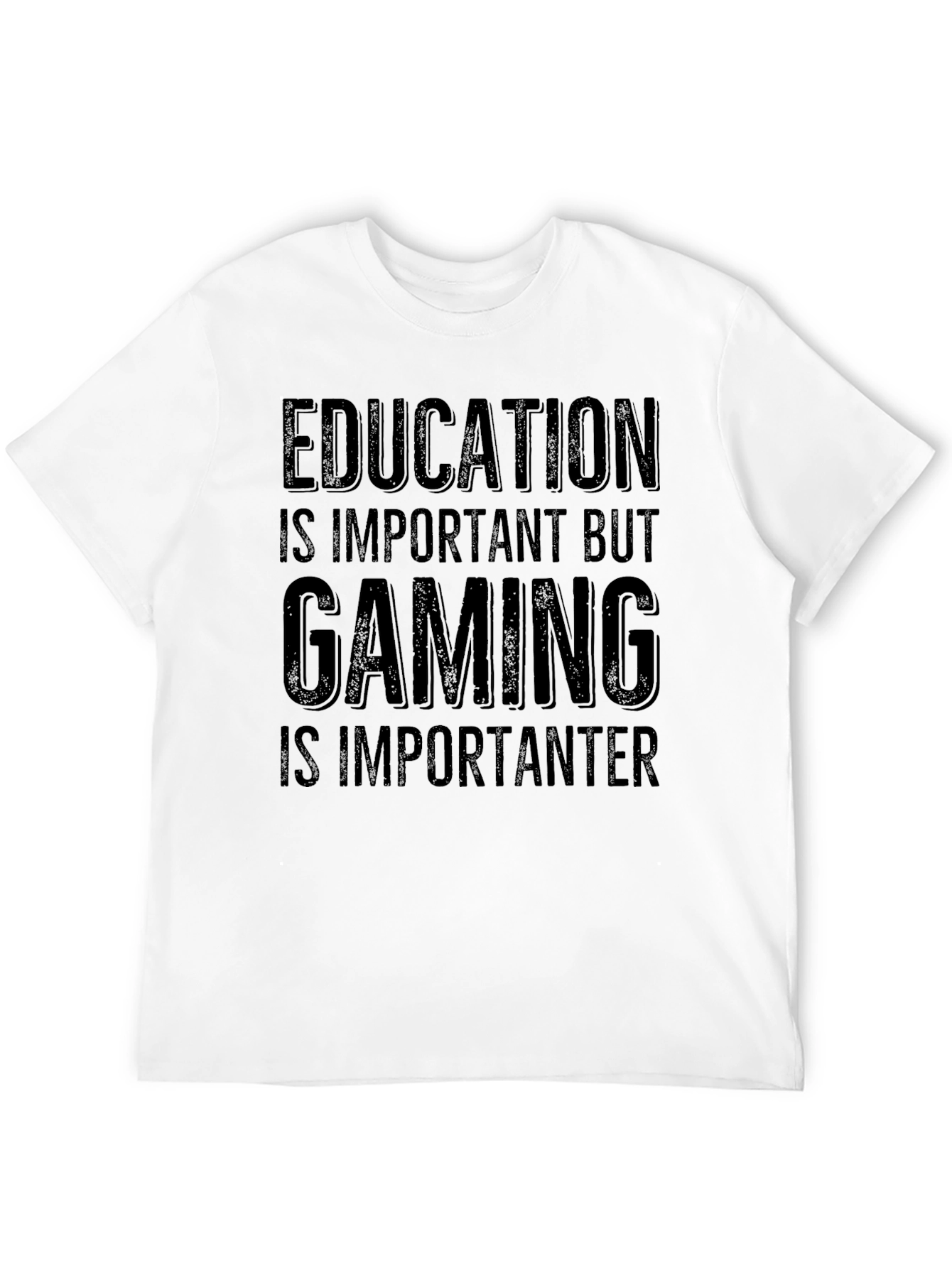 Education vs Gaming T-Shirt