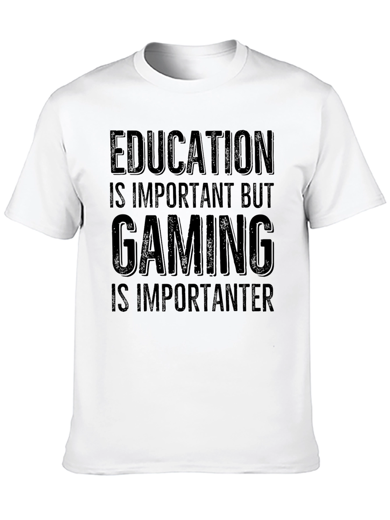Education vs Gaming T-Shirt