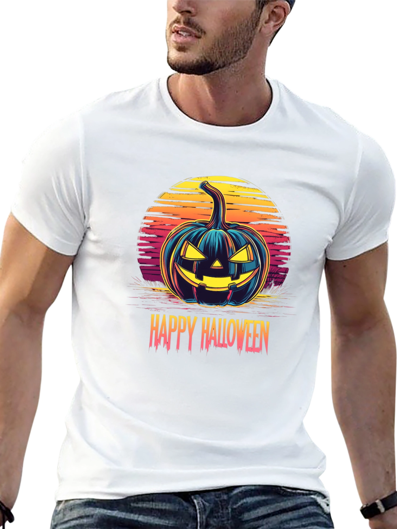 Happy Halloween Pumpkin Graphic Tee