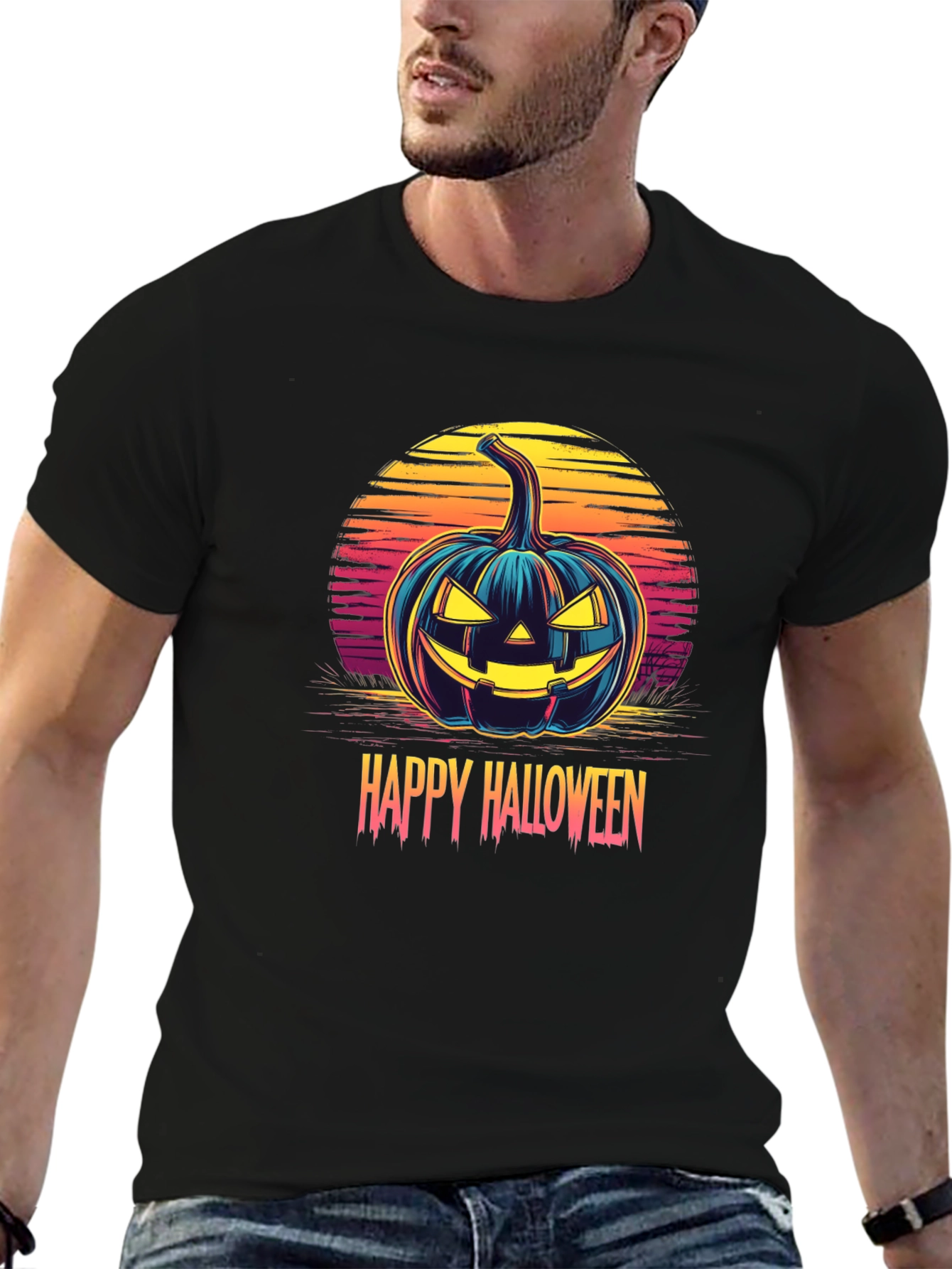 Happy Halloween Pumpkin Graphic Tee
