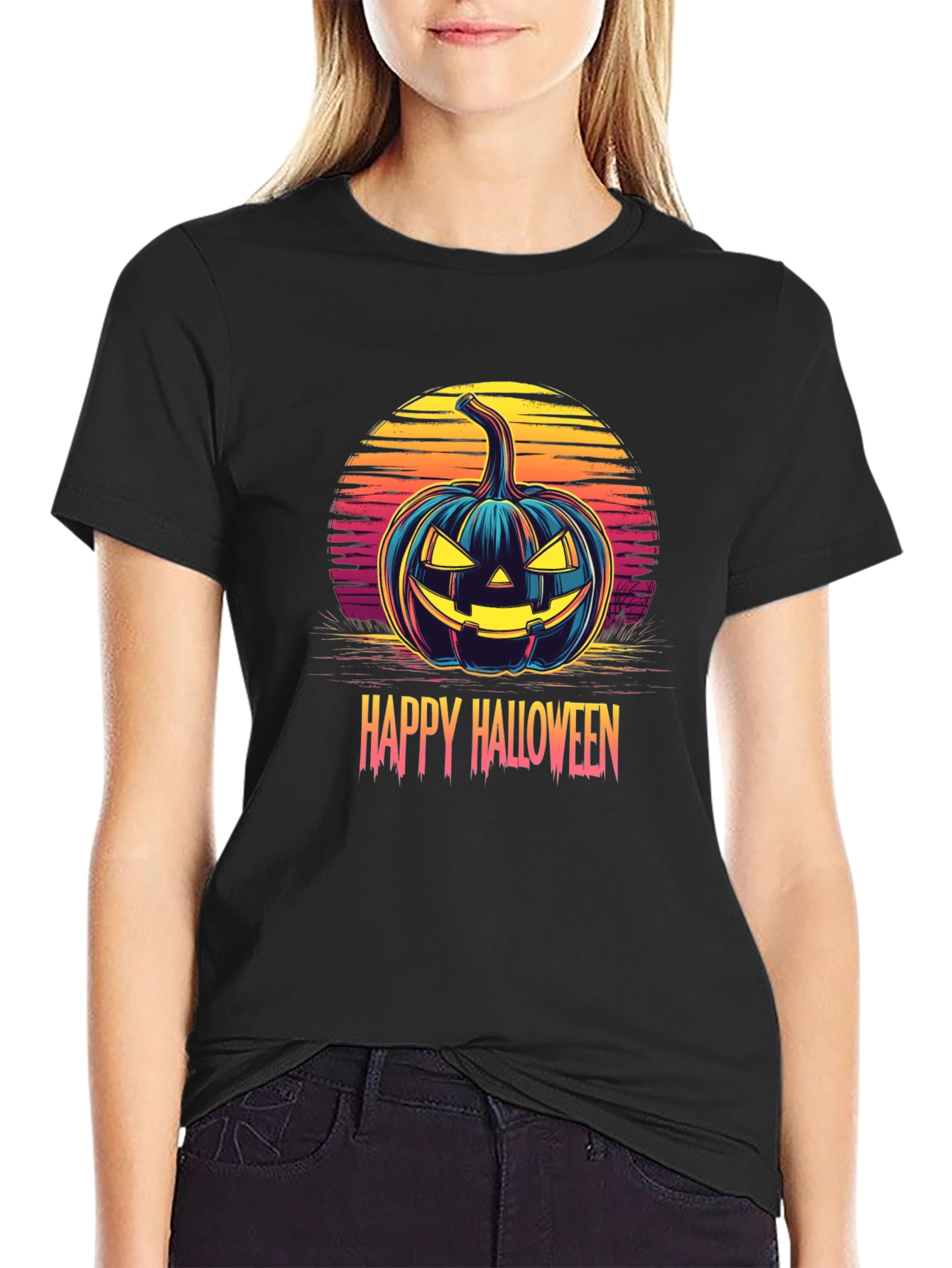 Happy Halloween Pumpkin Graphic Tee