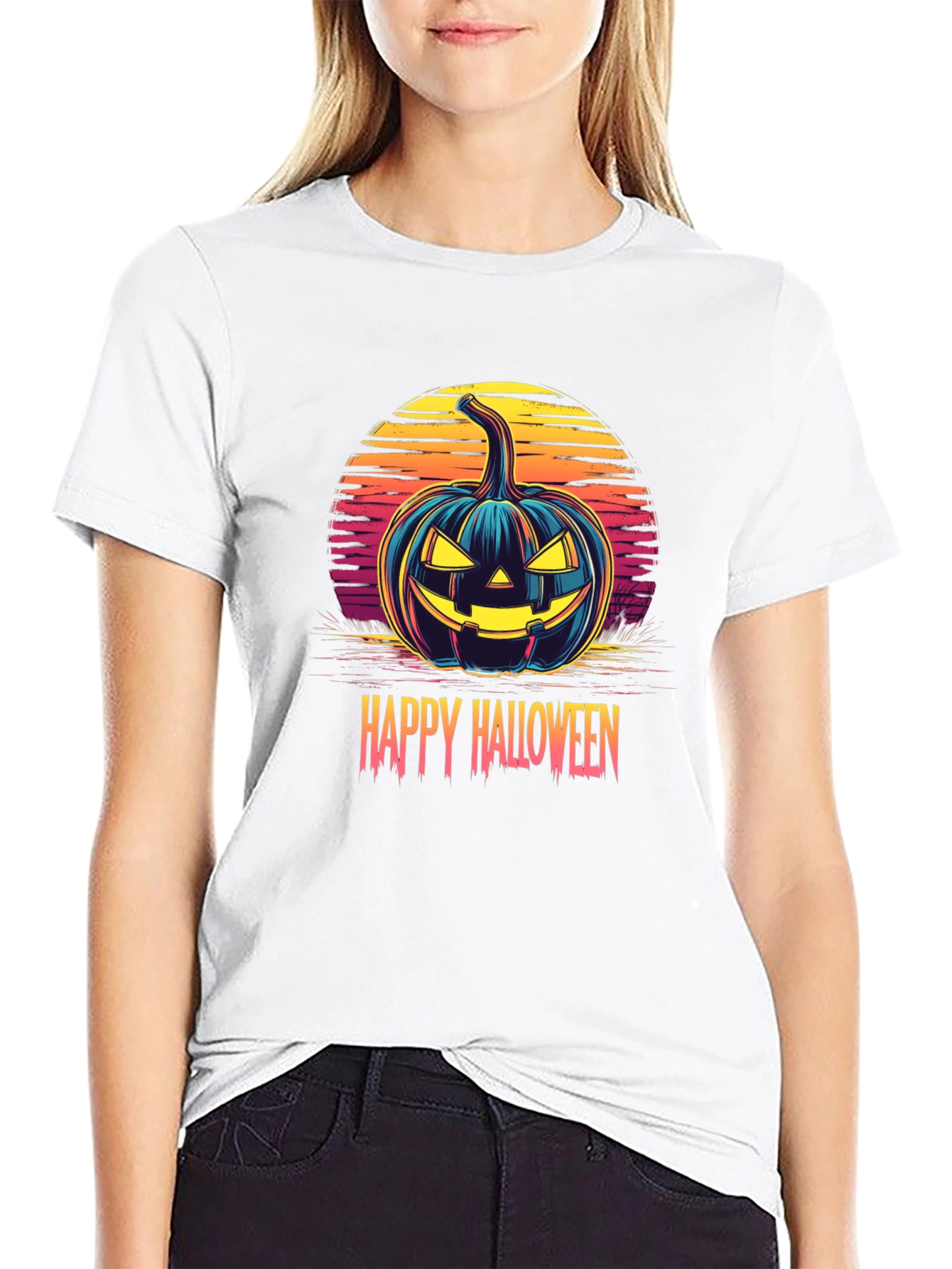 Happy Halloween Pumpkin Graphic Tee