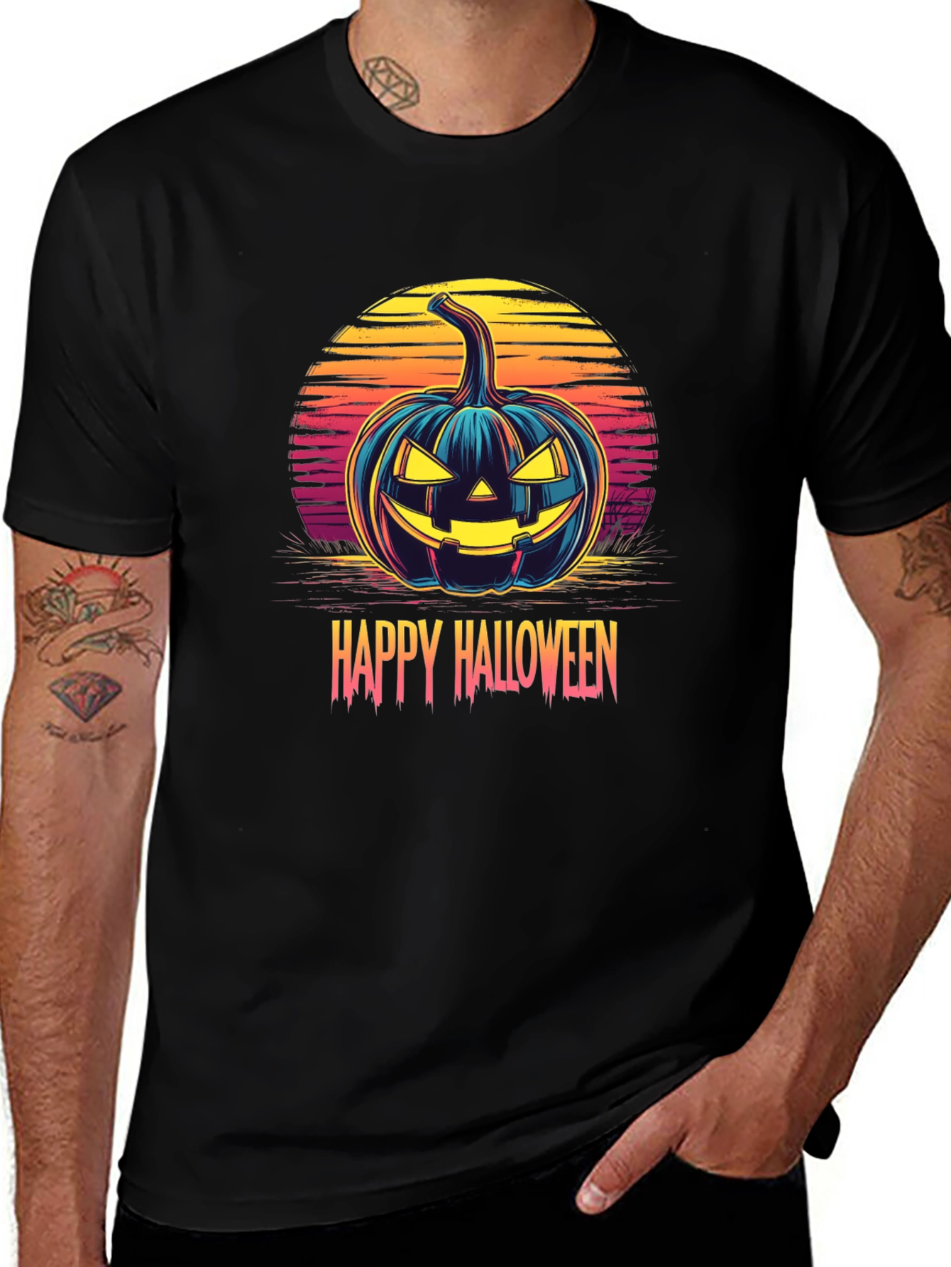 Happy Halloween Pumpkin Graphic Tee