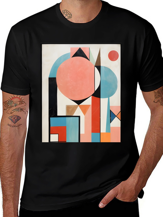 Abstract Geometric Art T-Shirt - Modern Graphic Tee