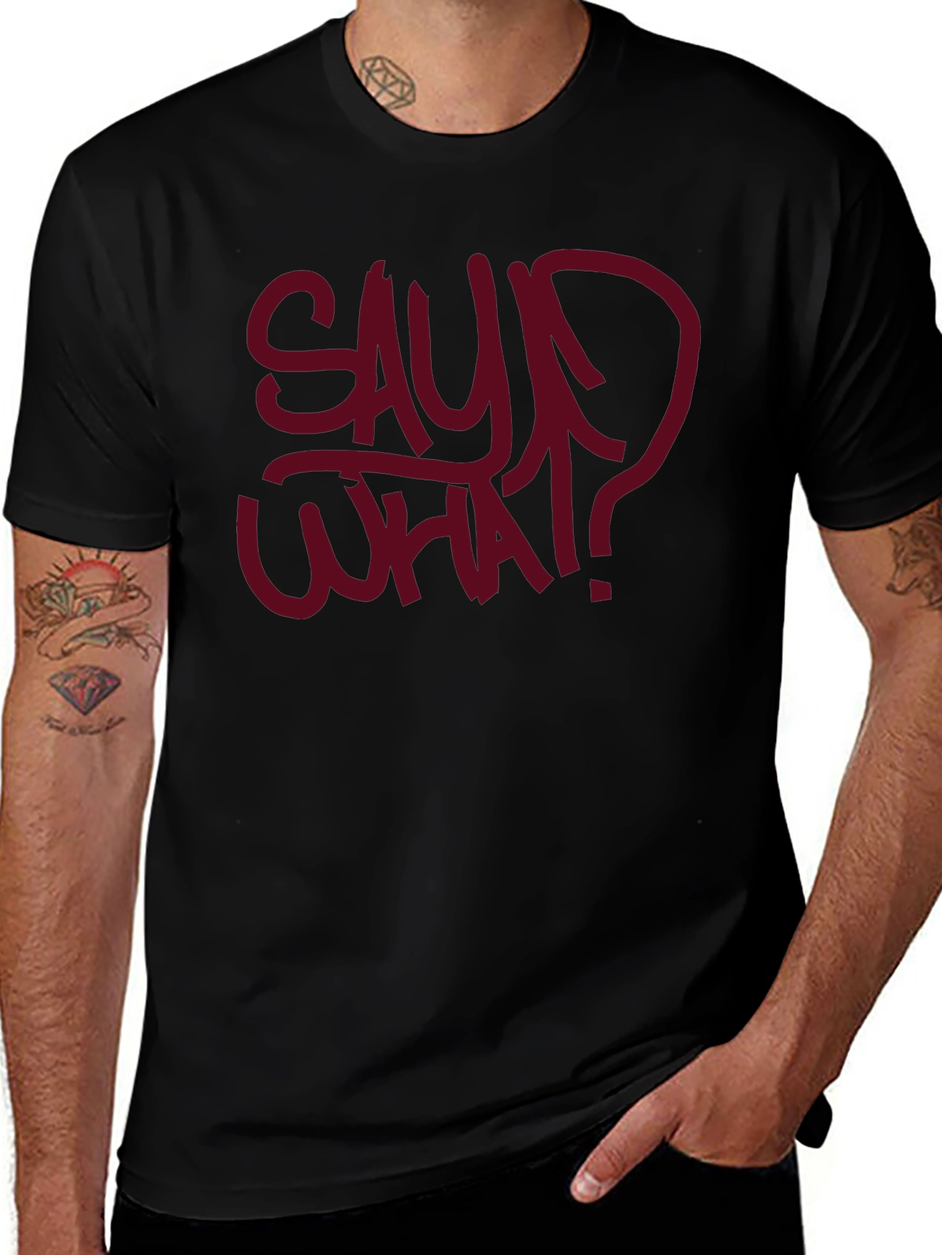 Say What? Graphic Tee - Bold Streetwear Style