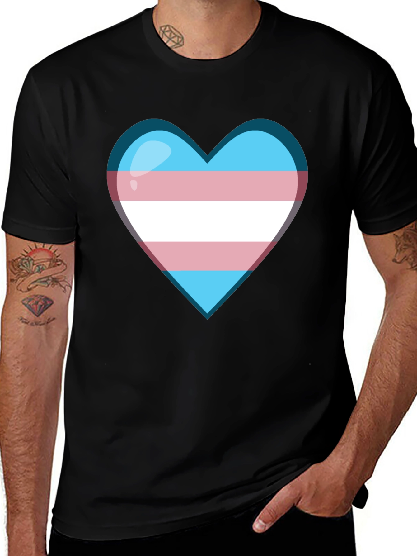 Transgender Pride Heart T-Shirt