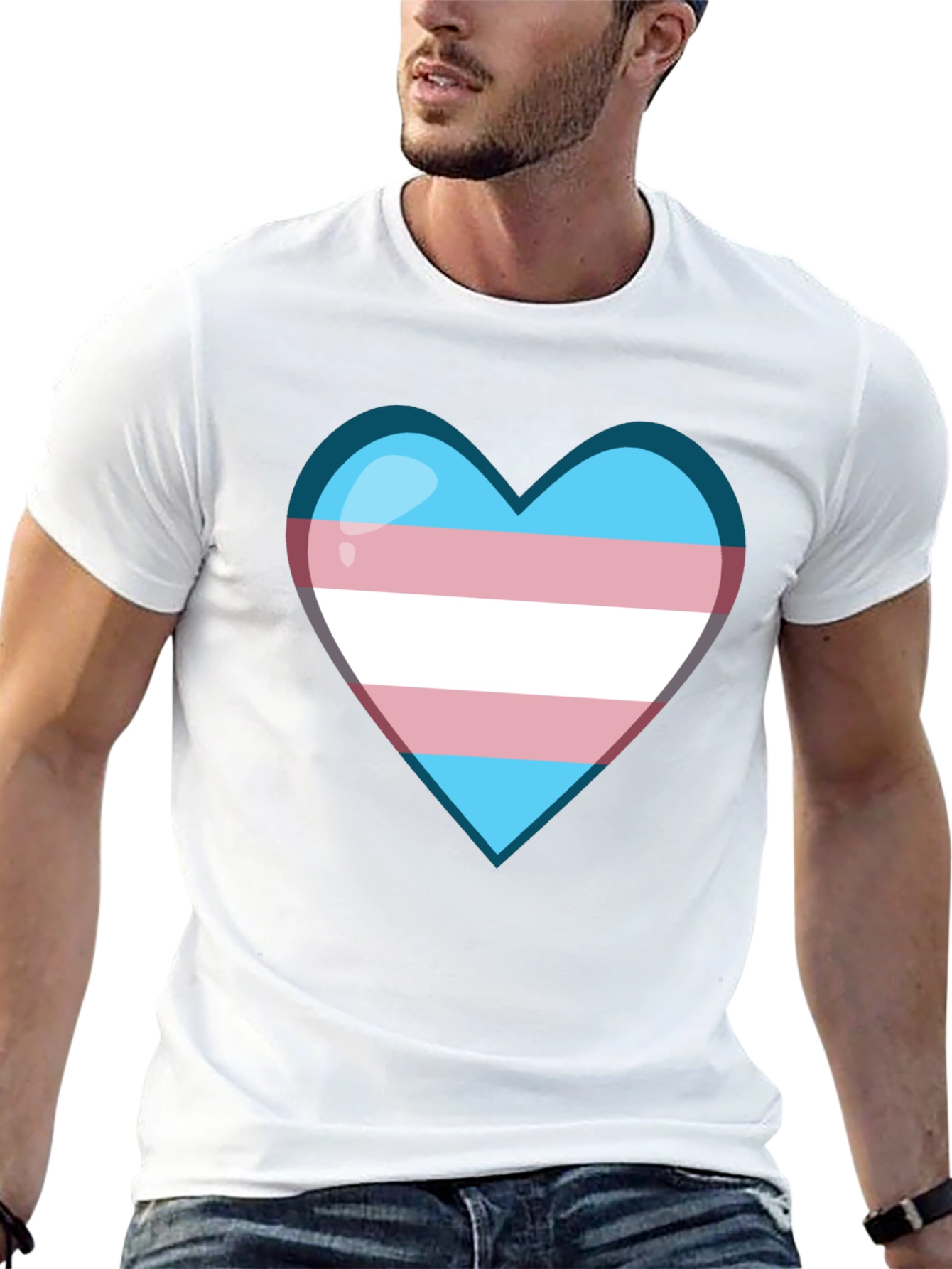 Transgender Pride Heart T-Shirt