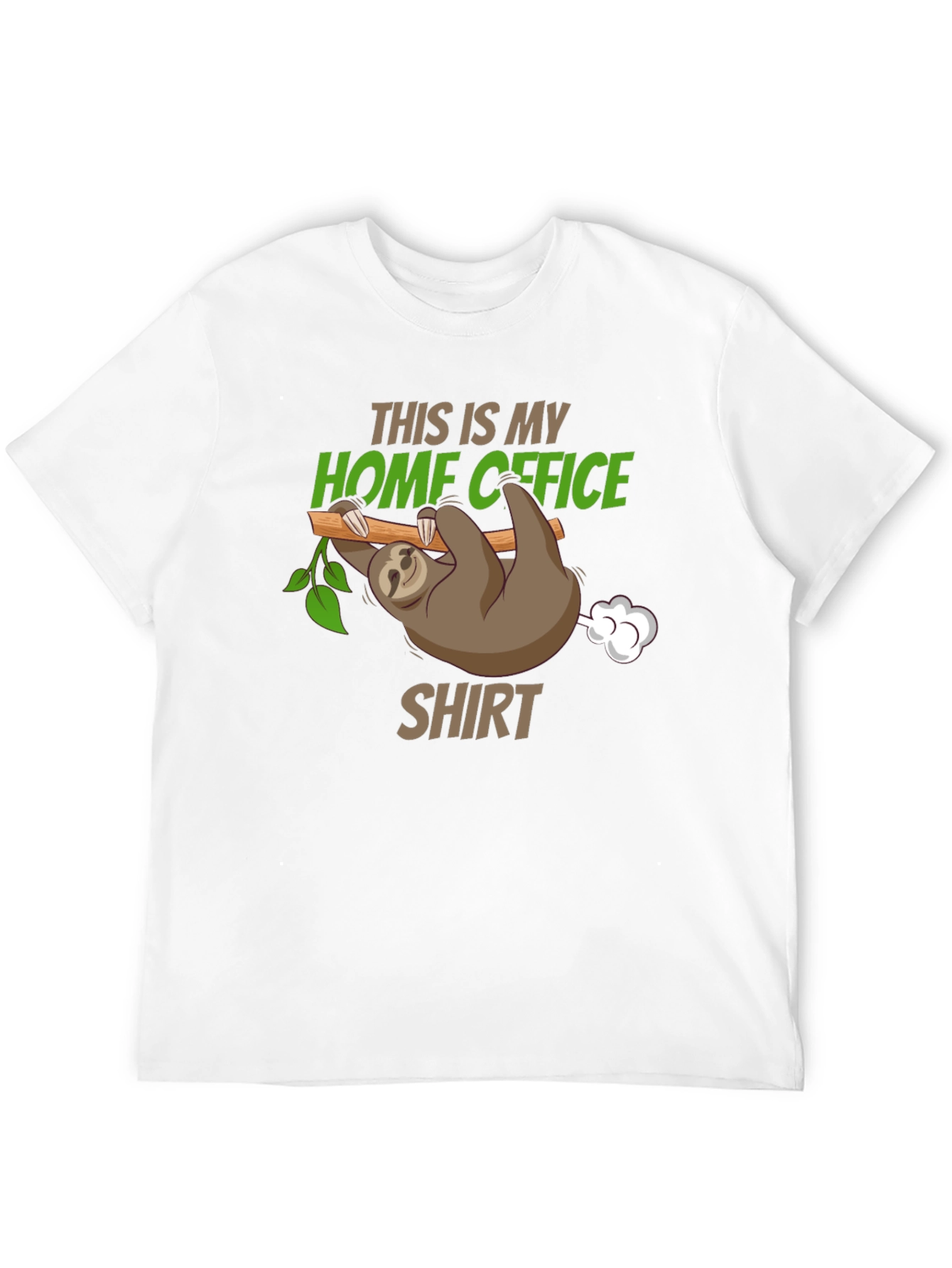 Home Office Sloth Graphic T-Shirt