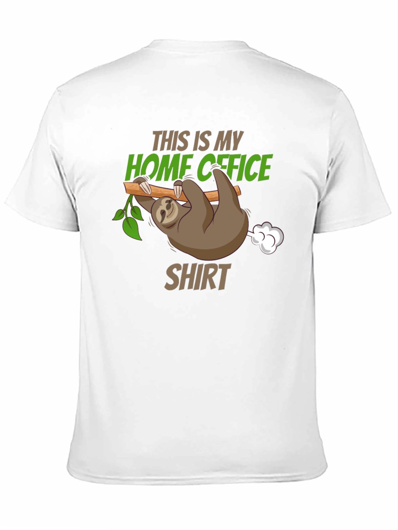 Home Office Sloth Graphic T-Shirt