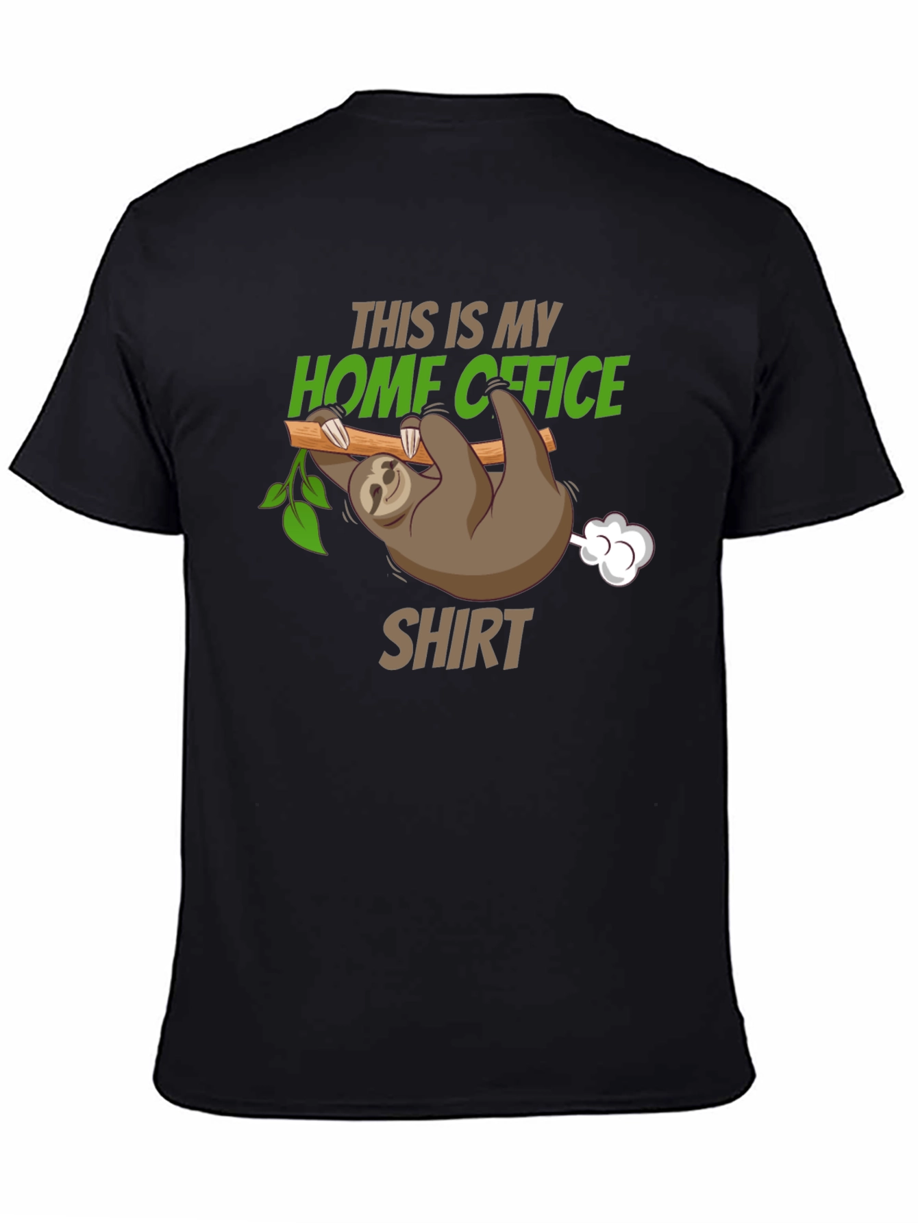 Home Office Sloth Graphic T-Shirt
