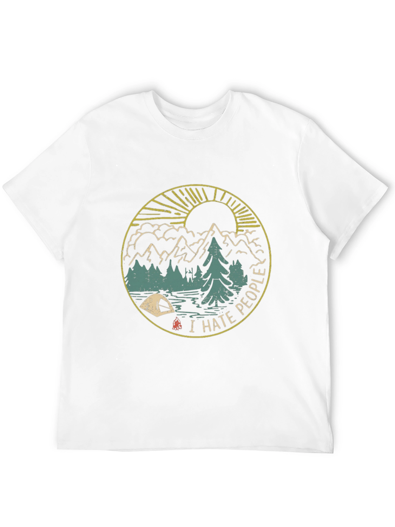 I Hate People Camping Graphic T-Shirt