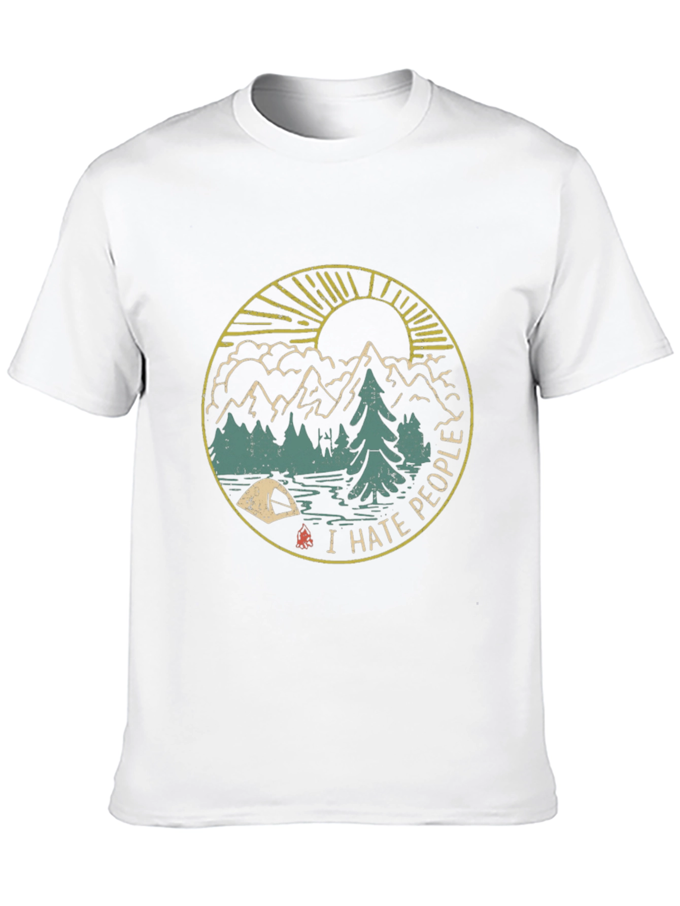I Hate People Camping Graphic T-Shirt