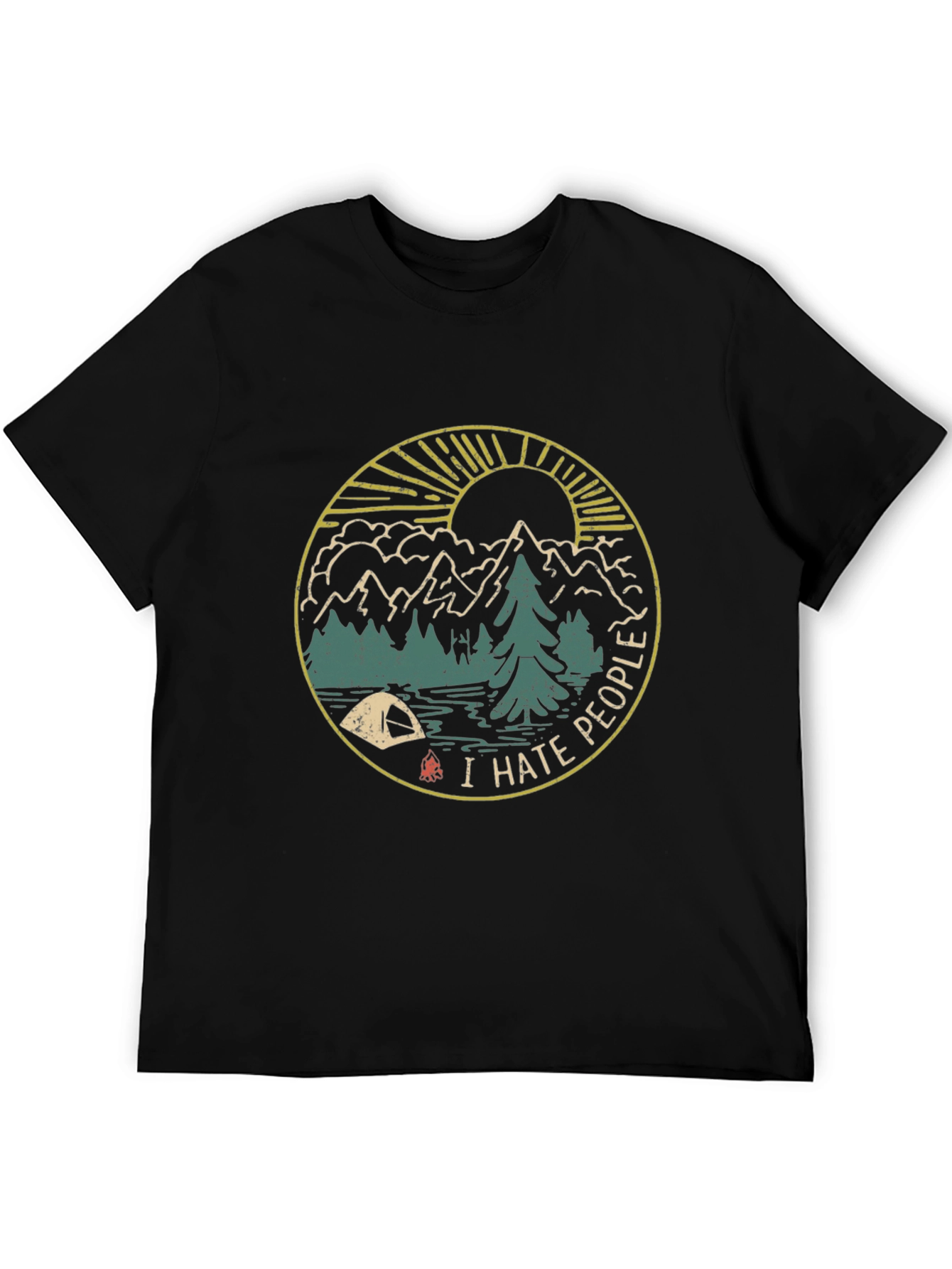 I Hate People Camping Graphic T-Shirt