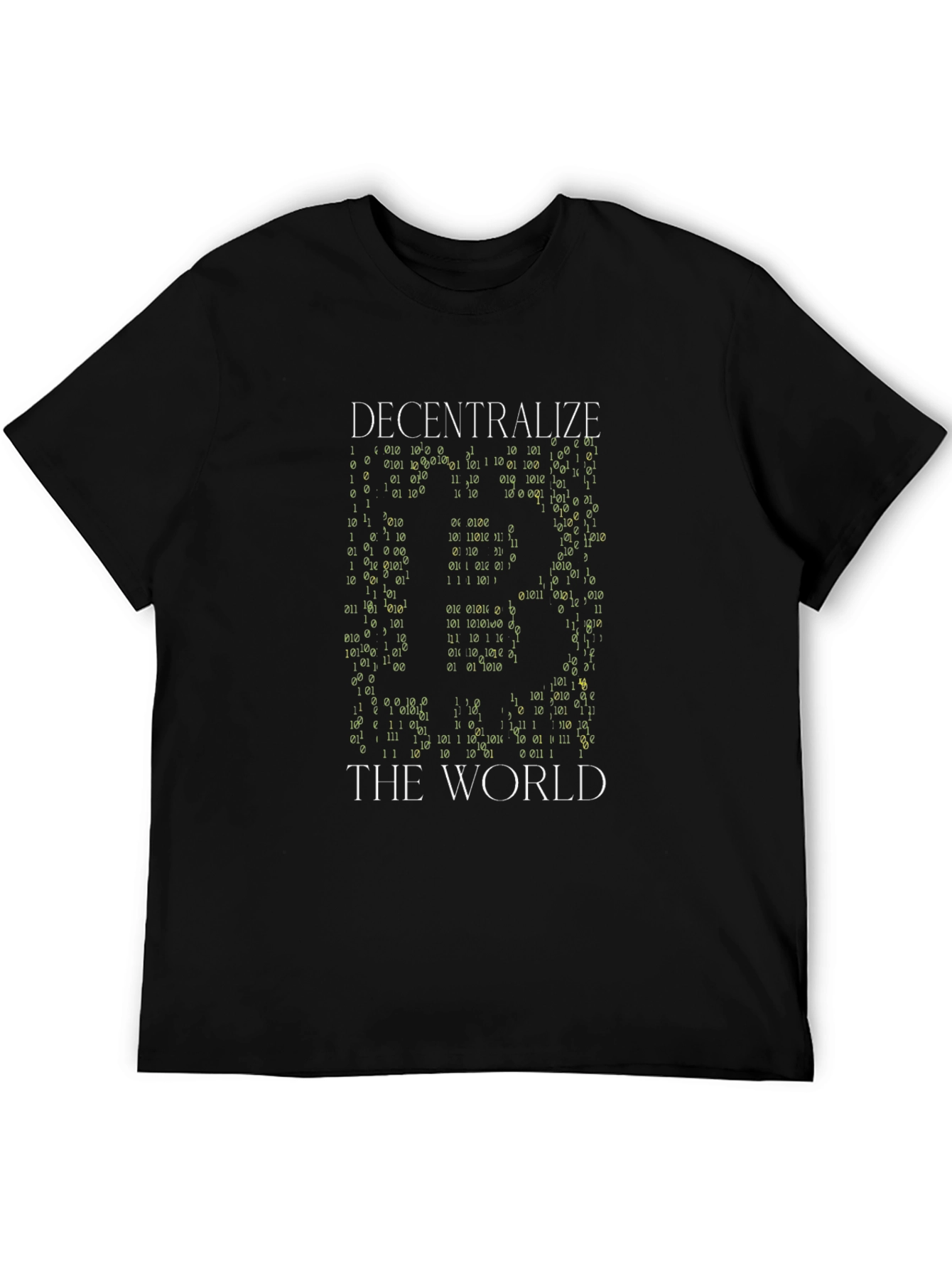 Decentralize The World Bitcoin Black T-Shirt