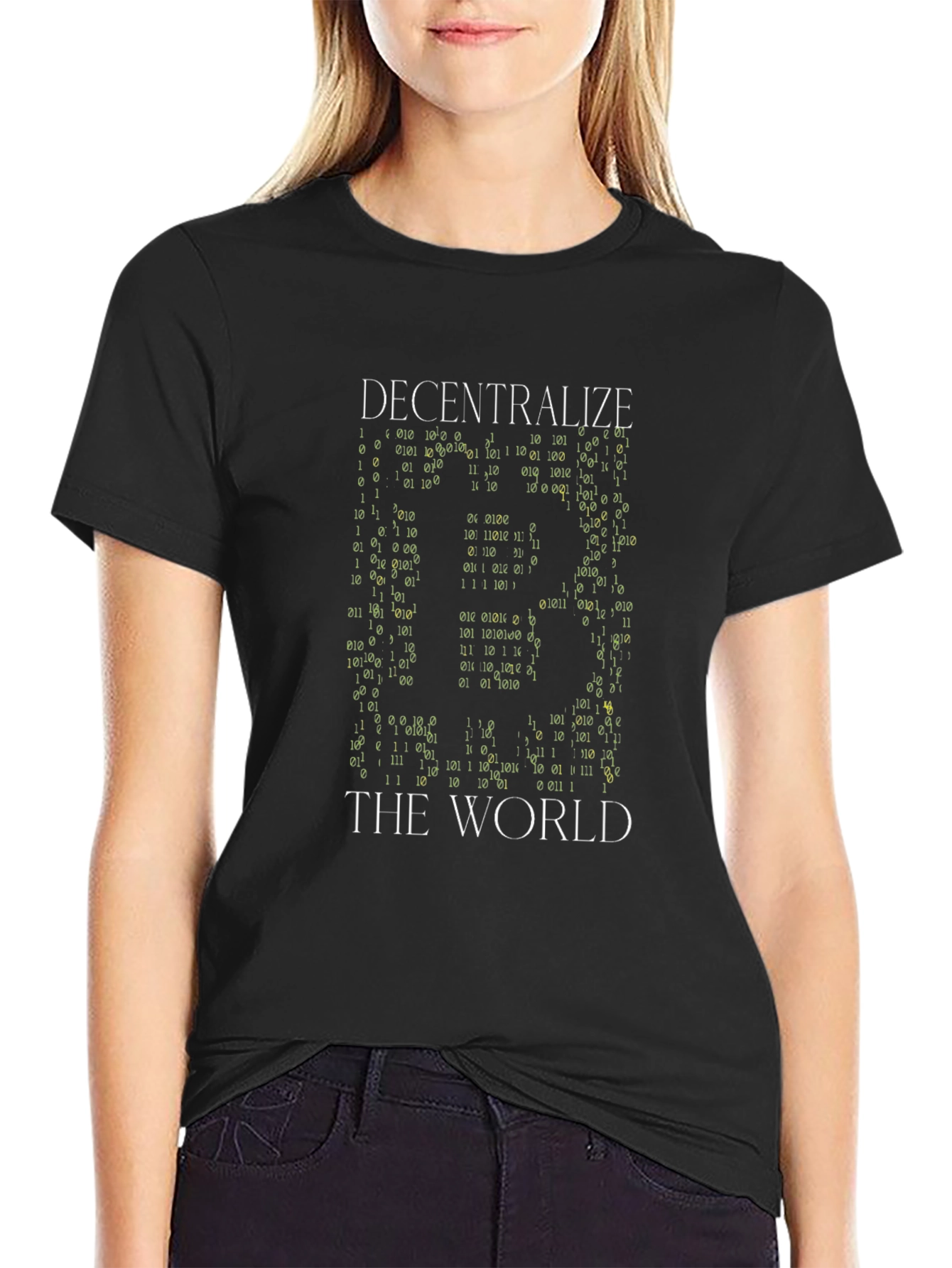 Decentralize The World Bitcoin Black T-Shirt