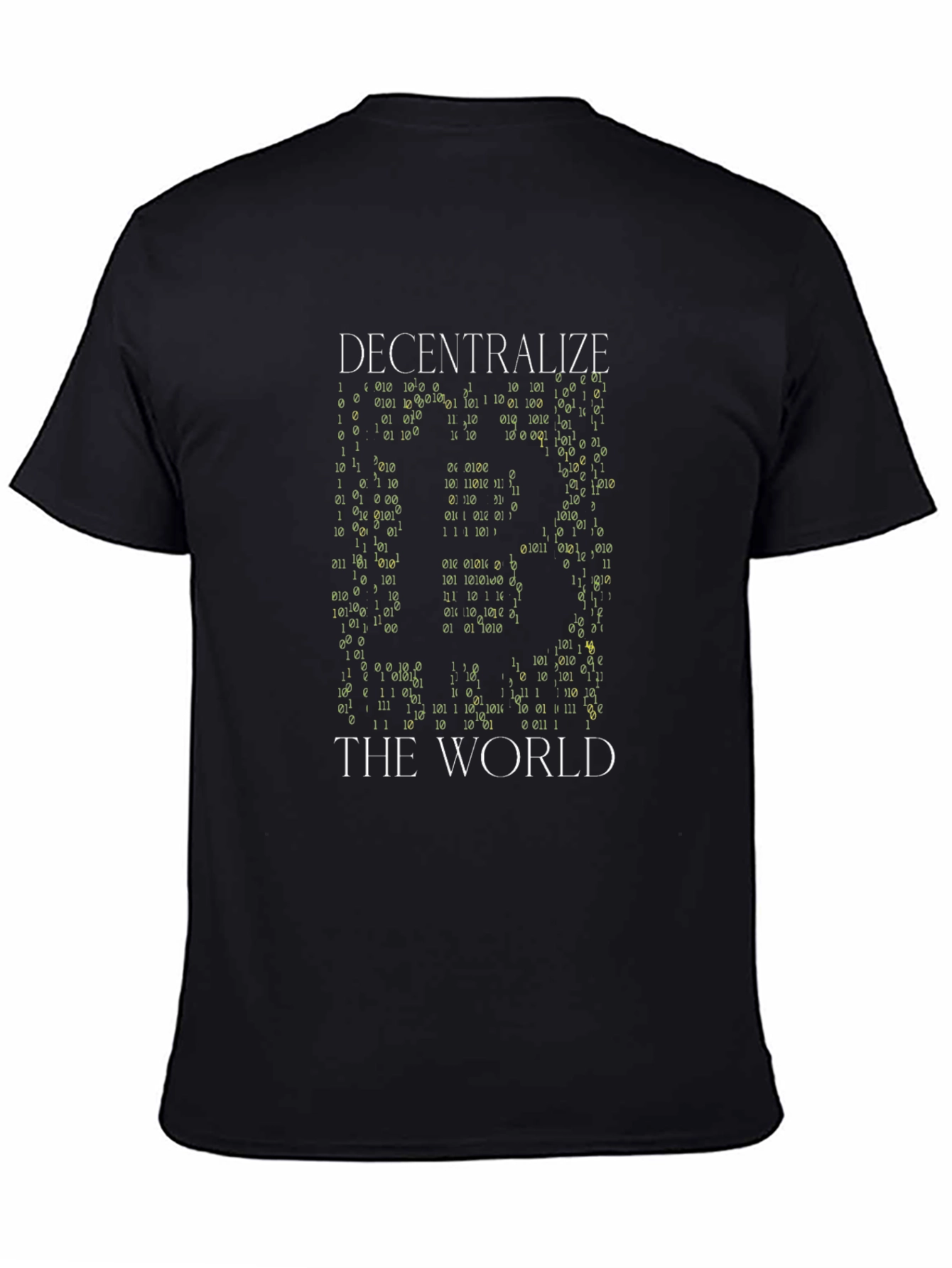 Decentralize The World Bitcoin Black T-Shirt