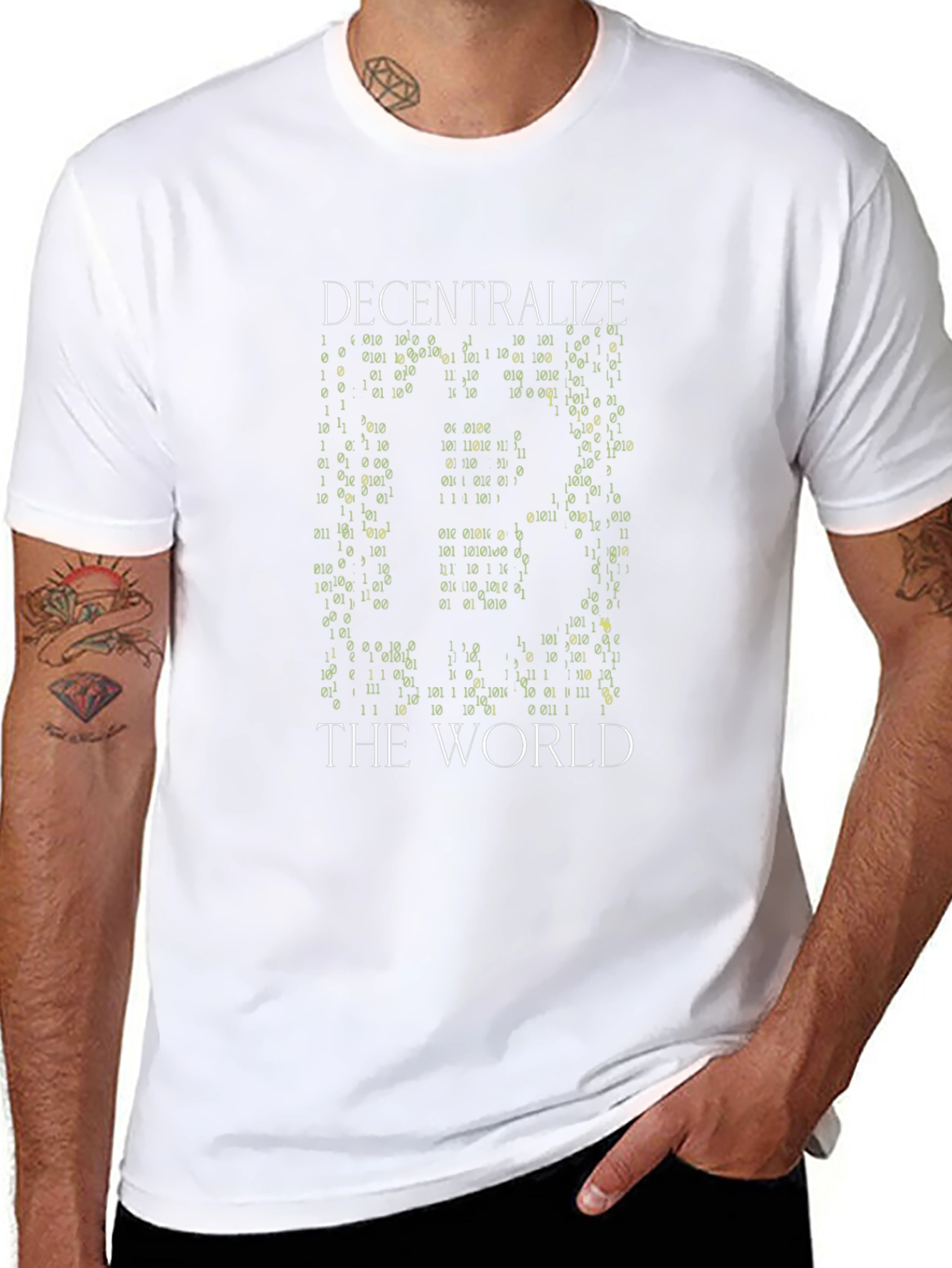 Decentralize The World Bitcoin Black T-Shirt