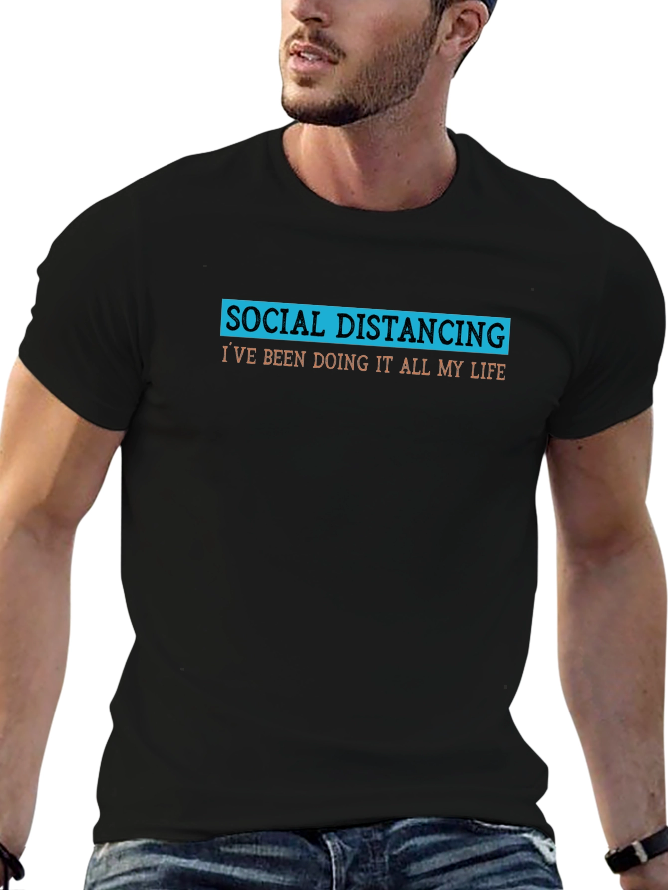 Social Distancing T-Shirt - Funny Slogan Tee